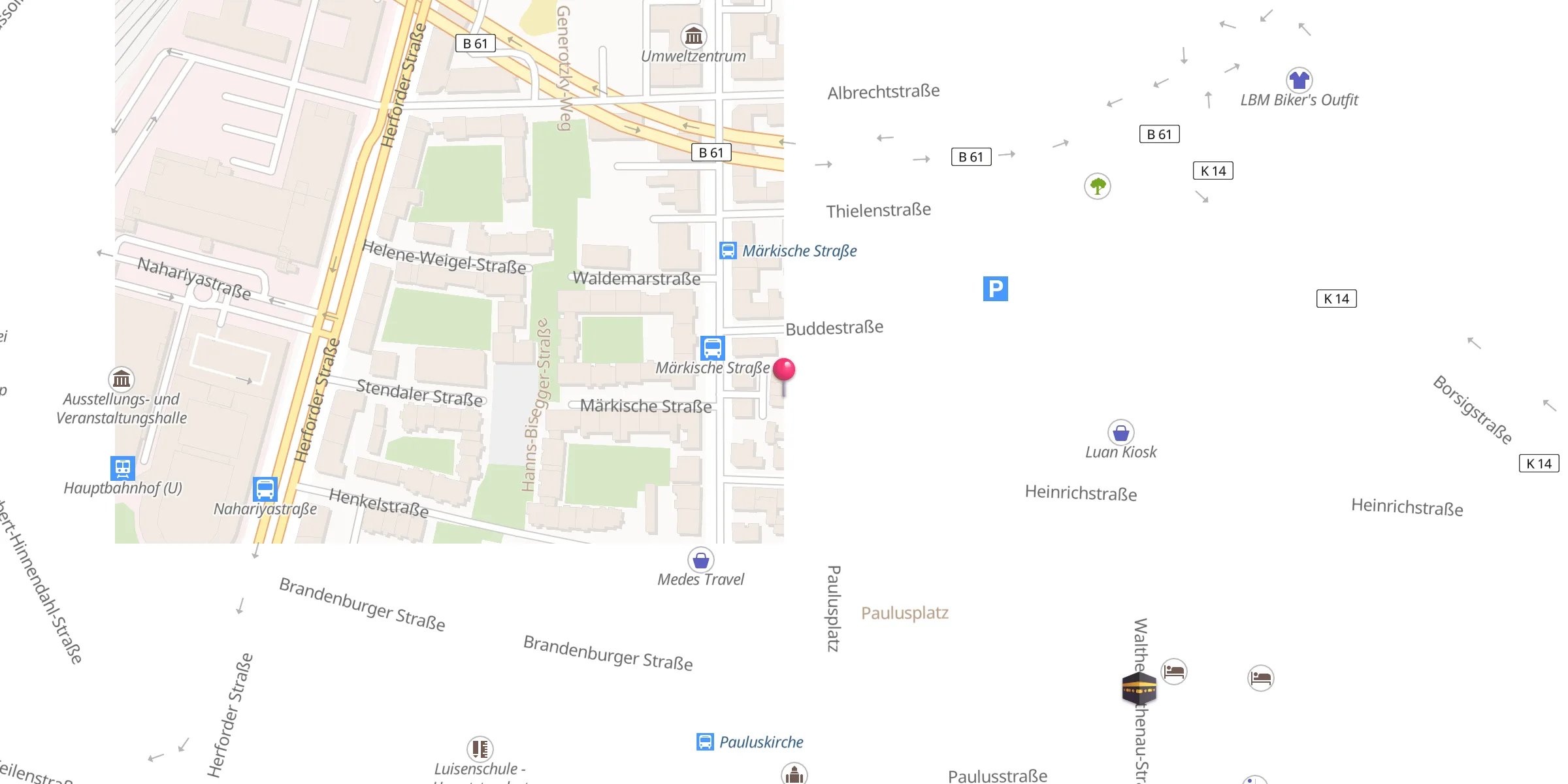 Carte de localisation : Masjid-Tauhid-Moschee