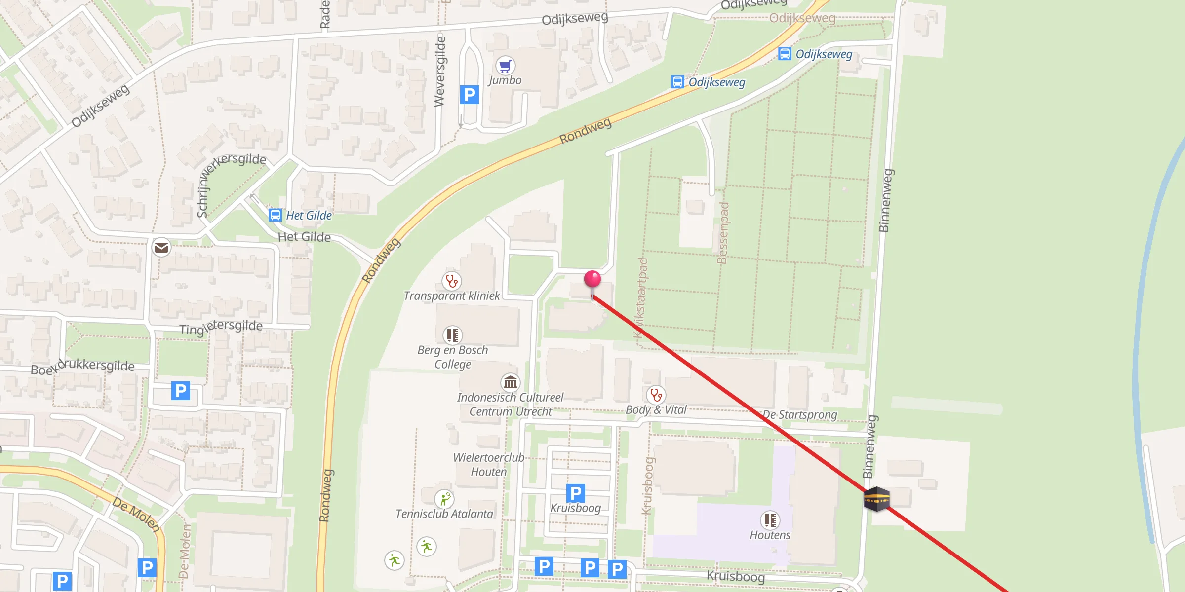 Carte de localisation : Moskee Houten