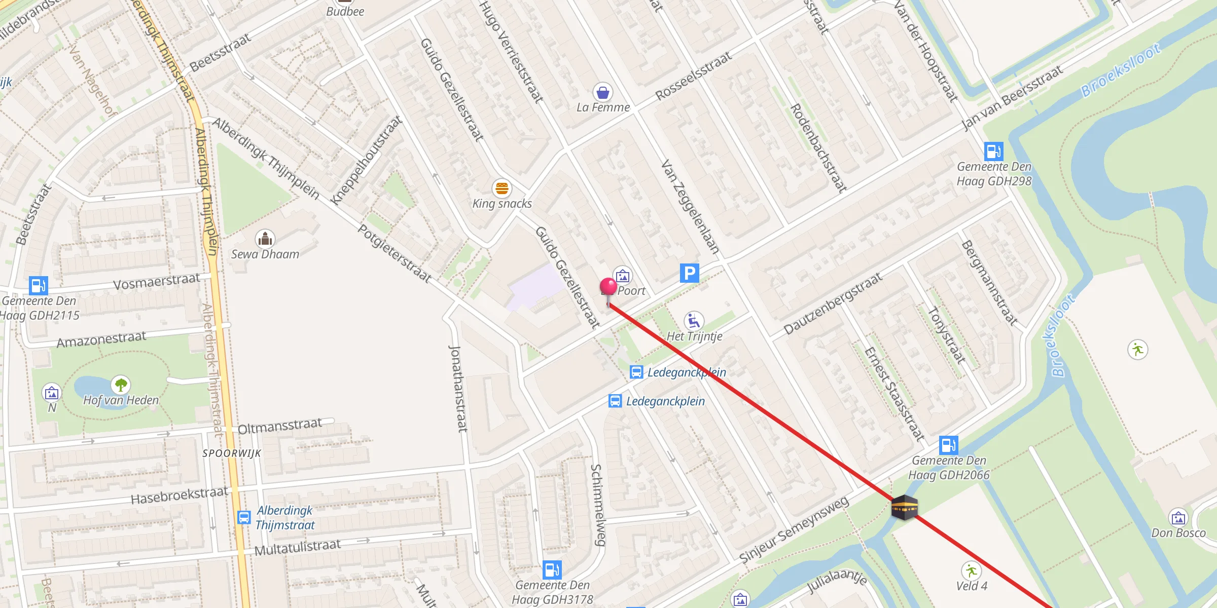 Carte de localisation : ISN Mescid-i Kuba Moskee