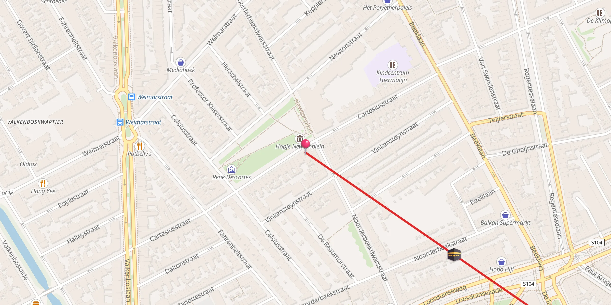 Carte de localisation : Moskee At-Tahweed
