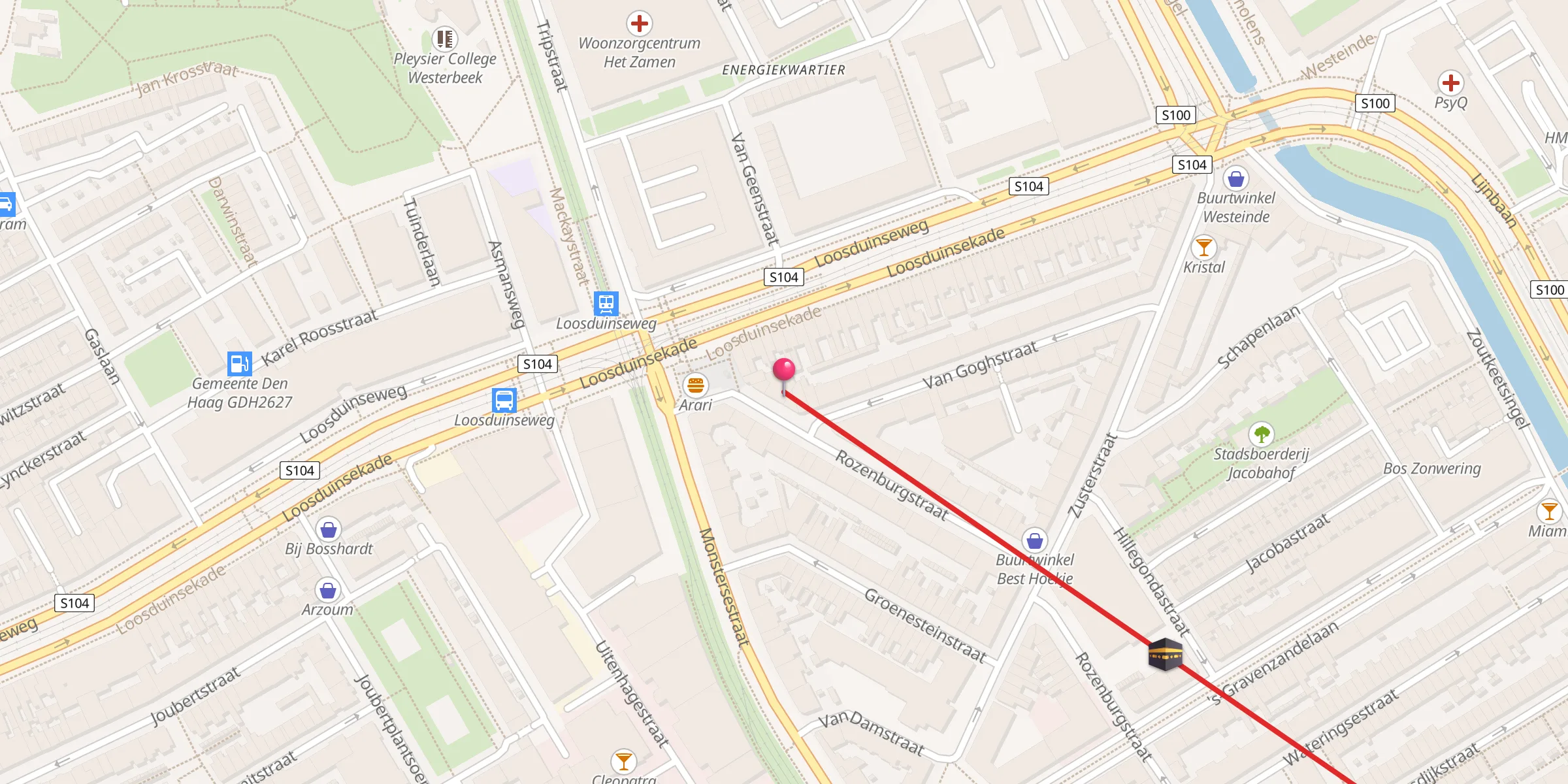 Carte de localisation : Moskee Al Ichlaas