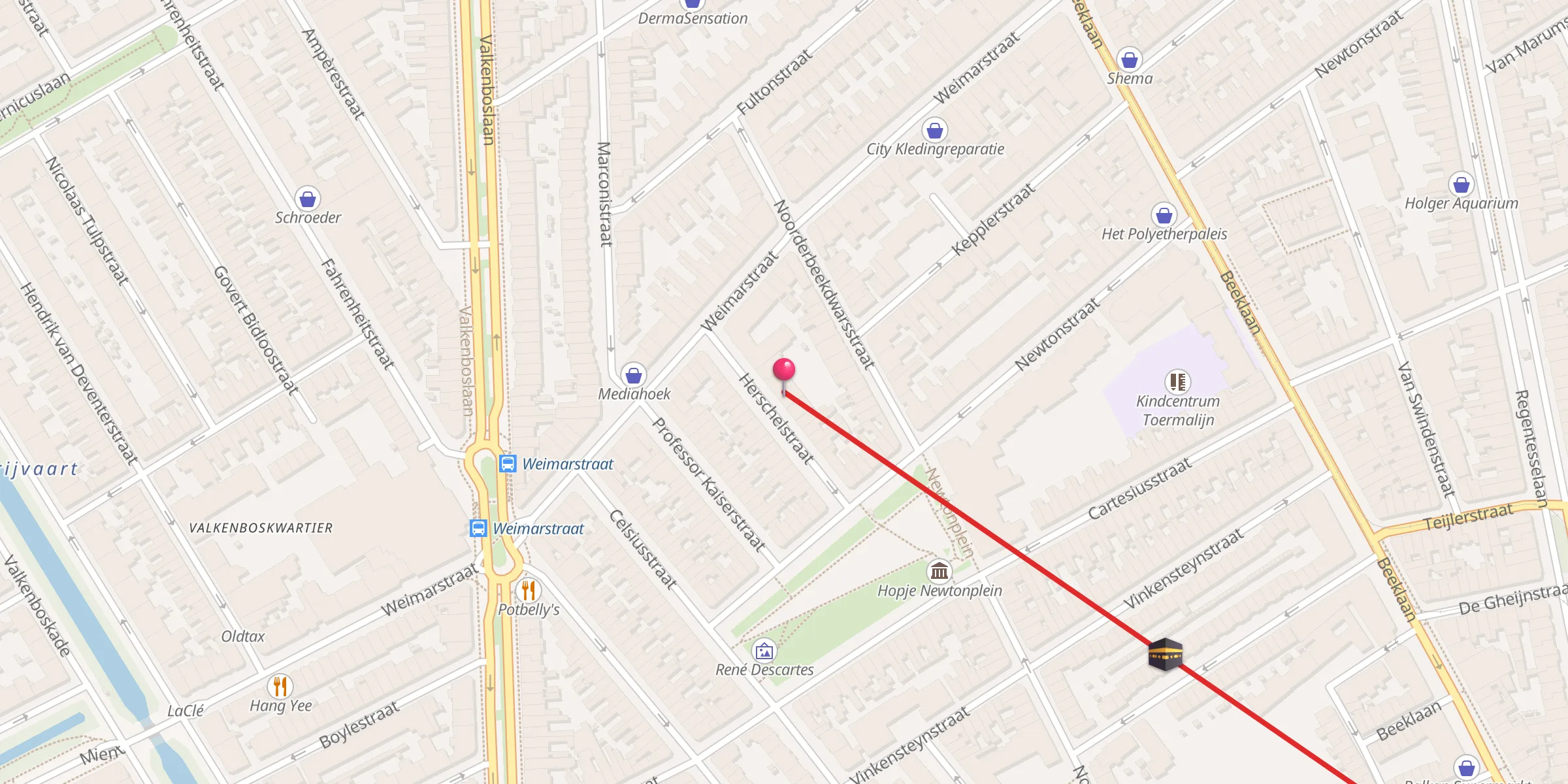 Carte de localisation : Moskee Anware Mustafa