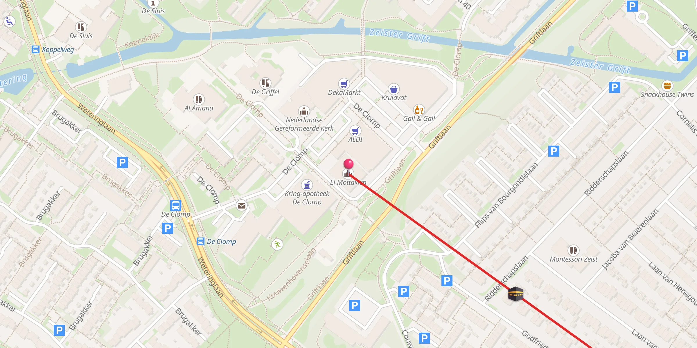 Carte de localisation : El Mottakien