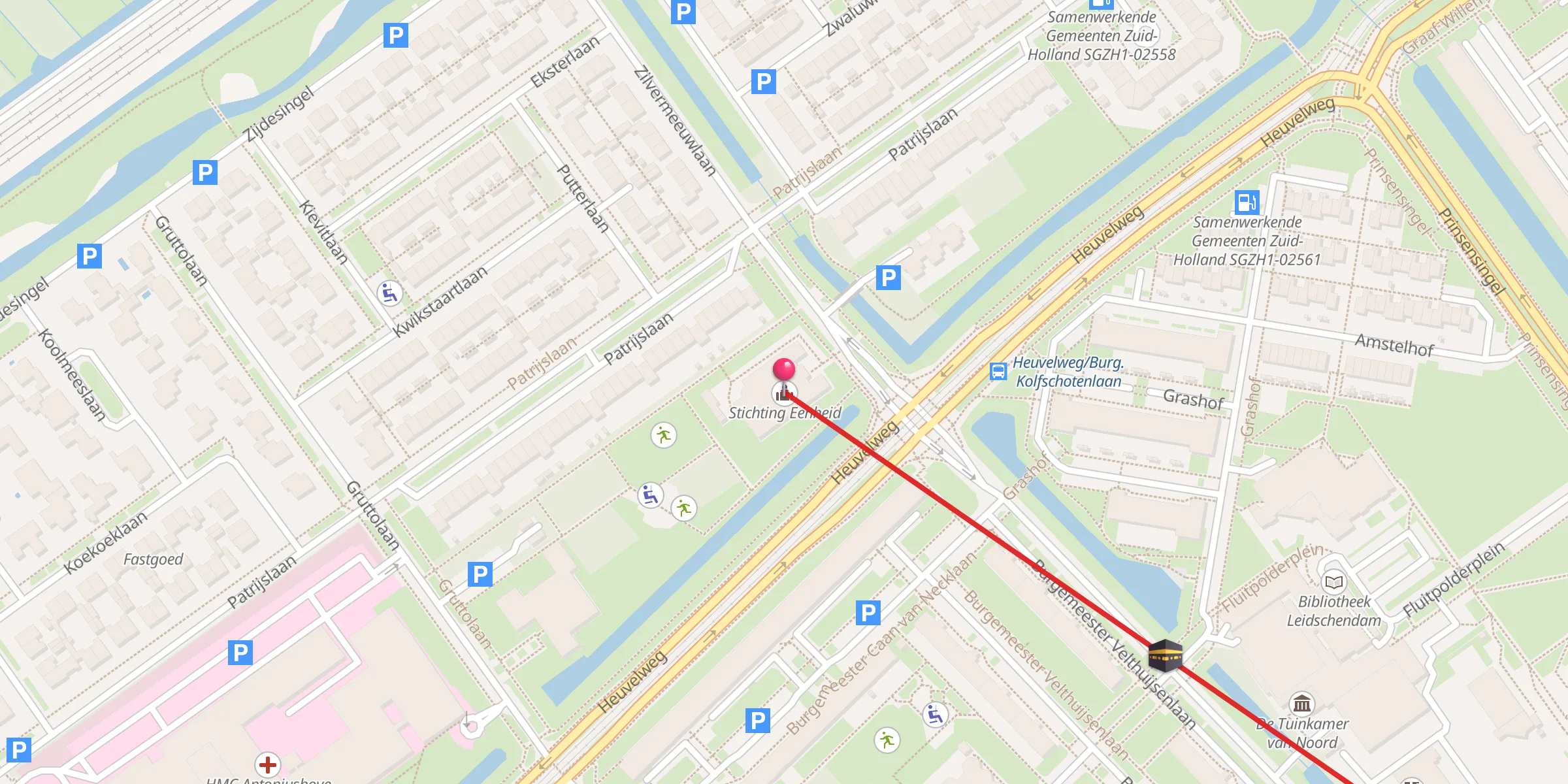 Carte de localisation : Stichting Eenheid