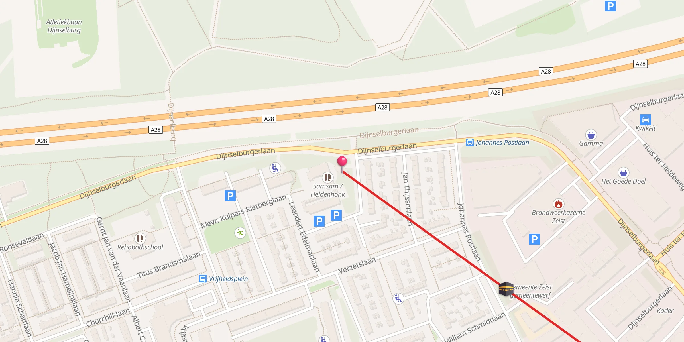 Carte de localisation : Eyup Sultan Moskee Zeist