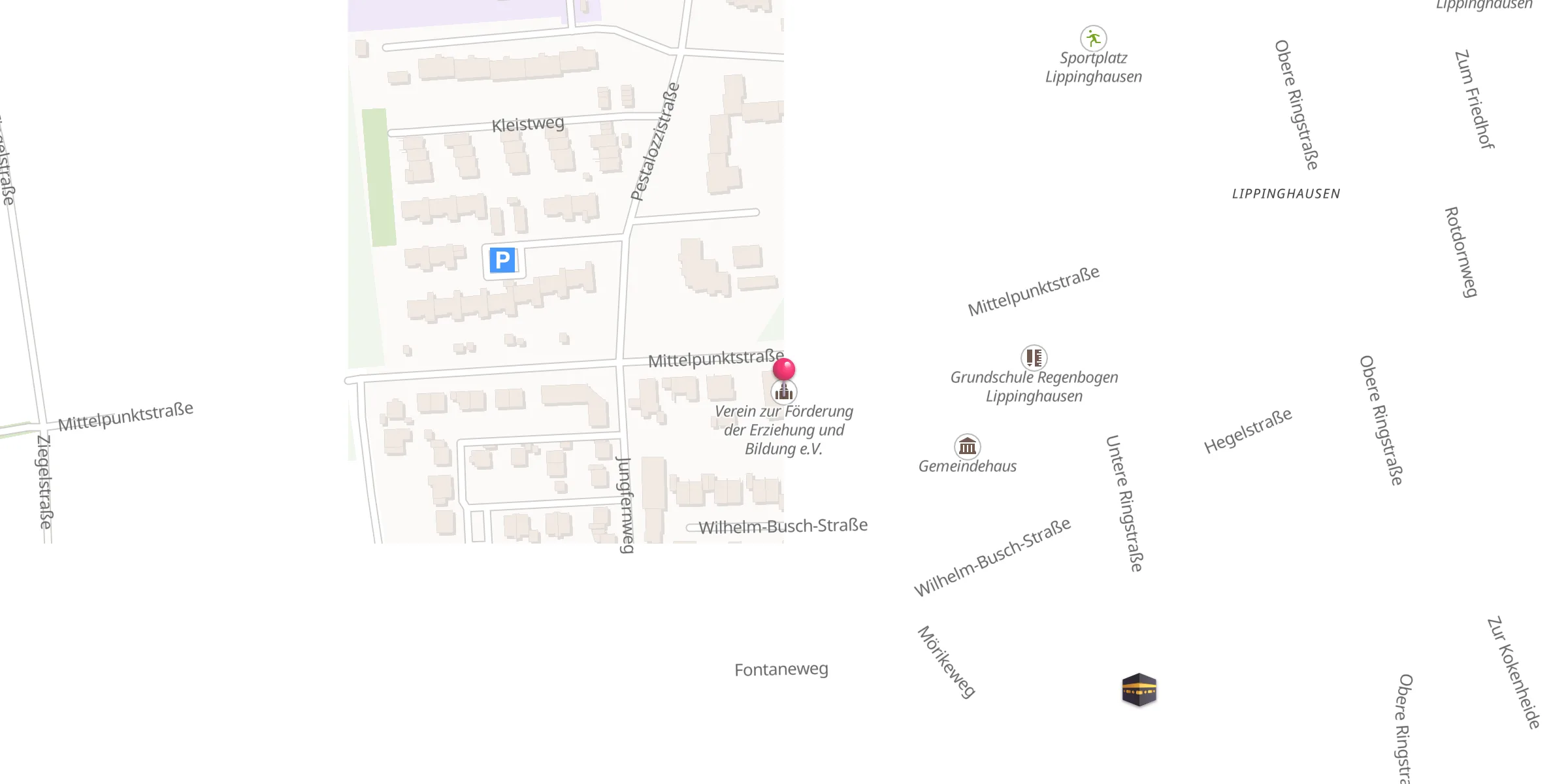 Carte de localisation : Verein zur Förderung der Erziehung und Bildung e.V.