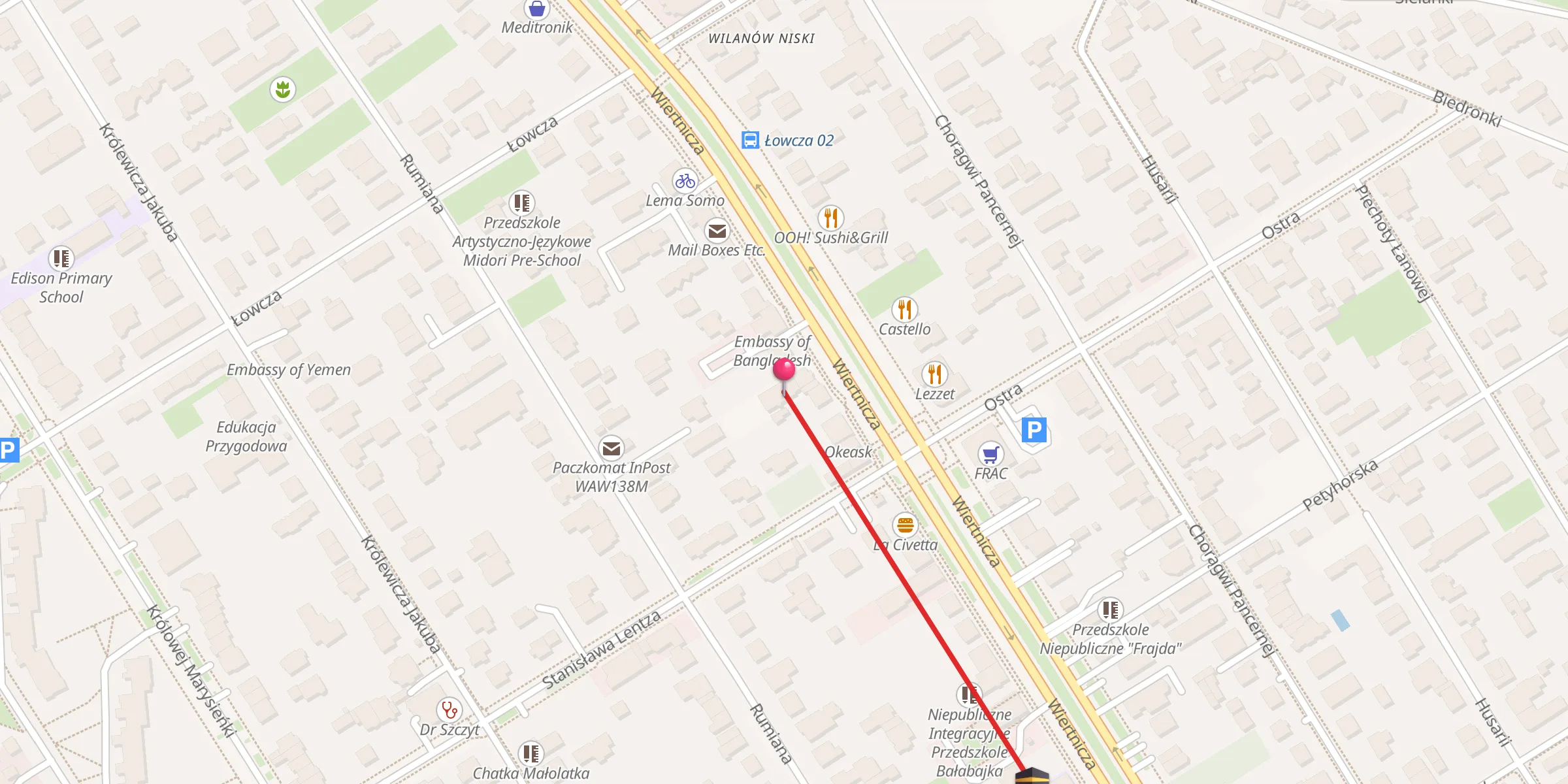 Carte de localisation : Centrum Kultury Islamu