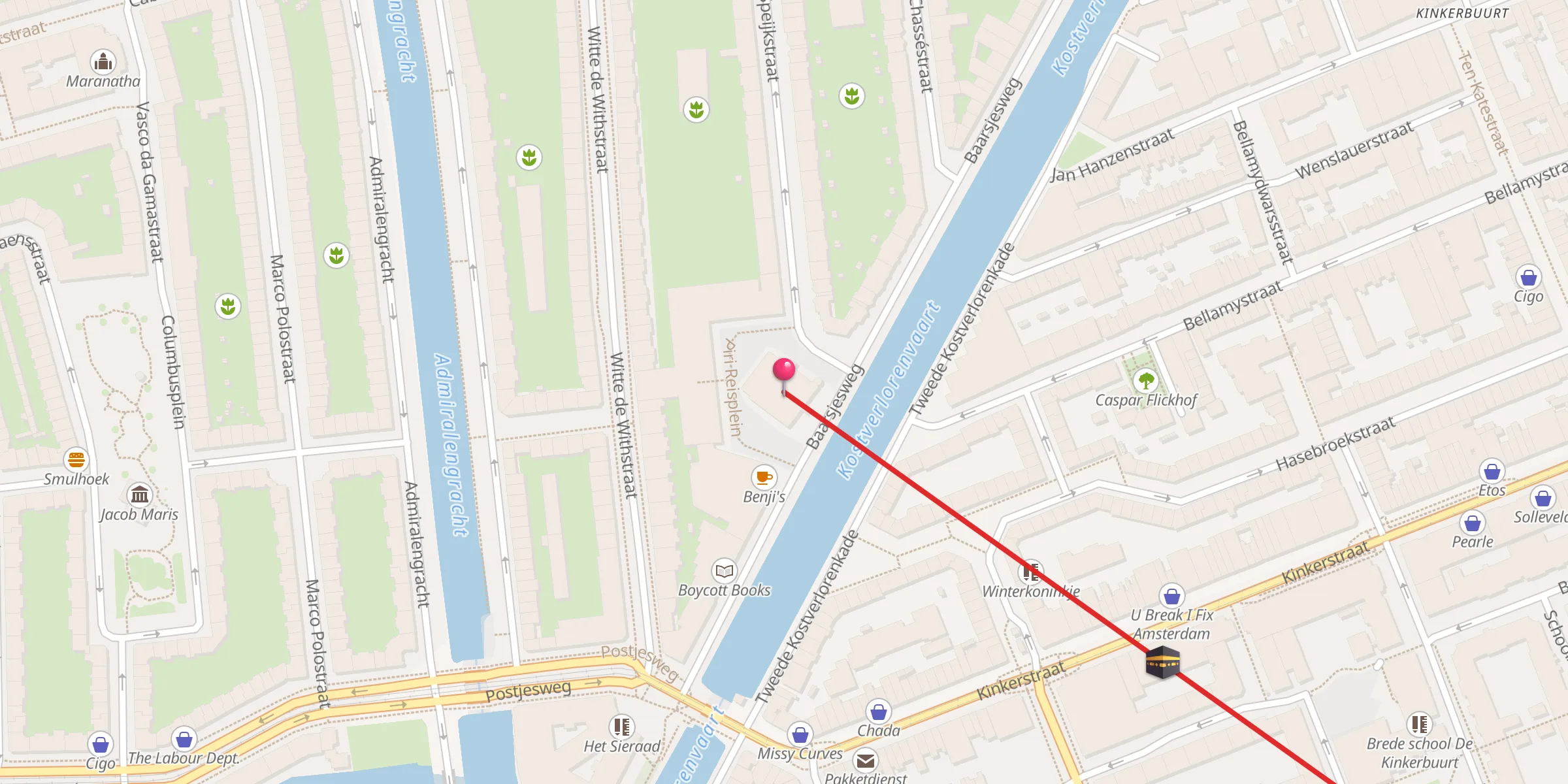 Carte de localisation : Westermoskee