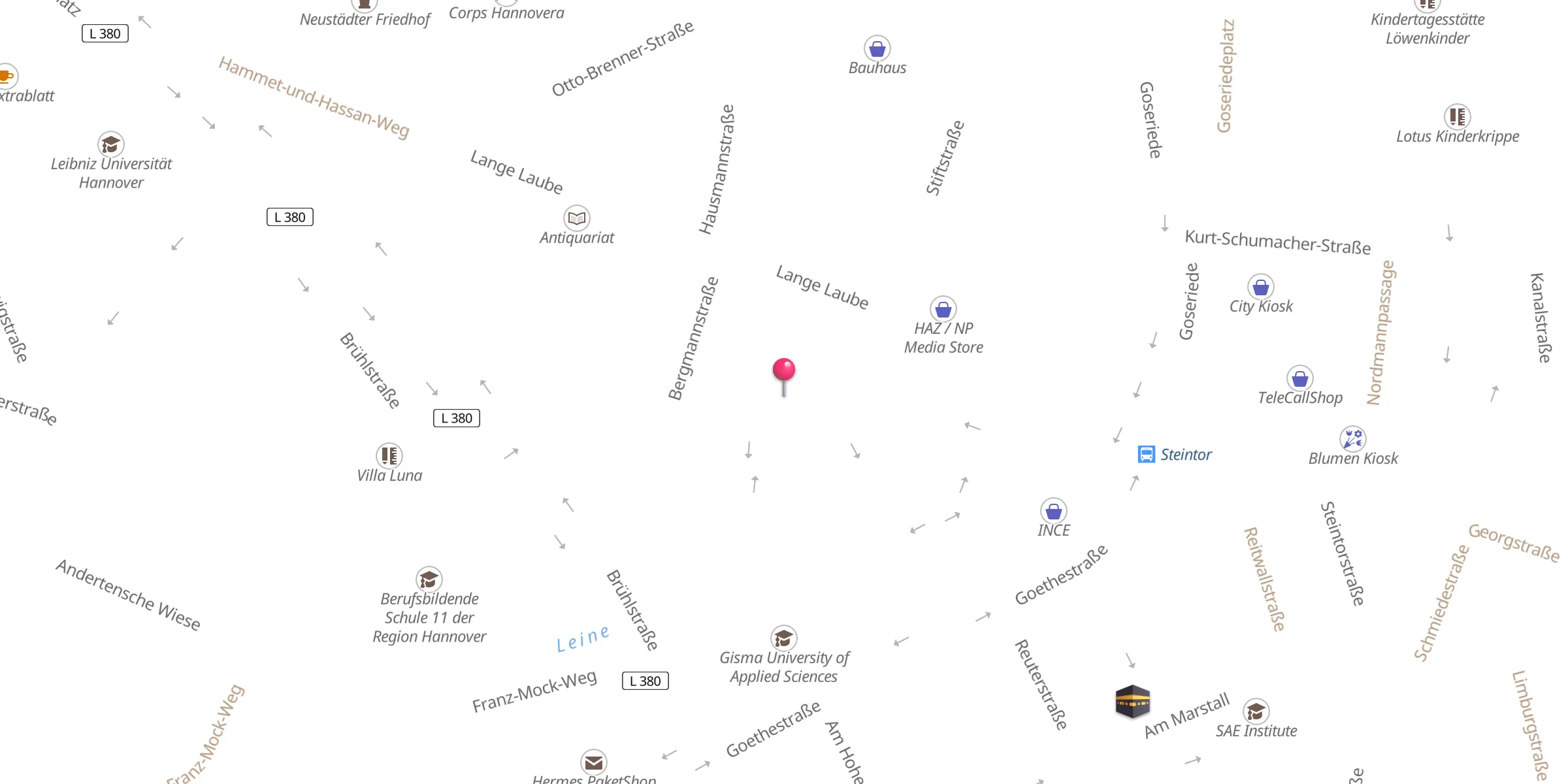 Carte de localisation : Familien Information Moschee