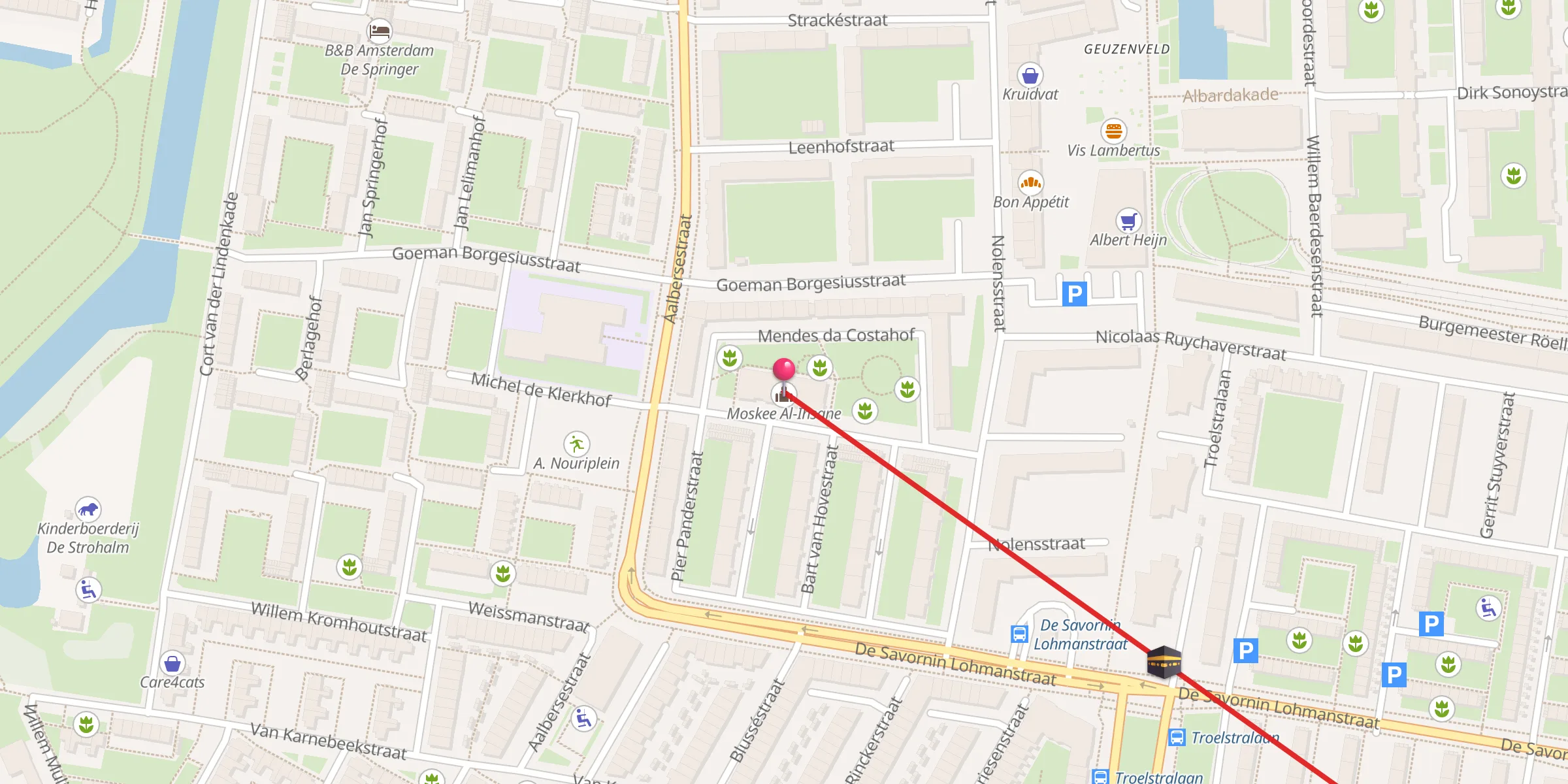 Carte de localisation : Moskee Al-Ihsane