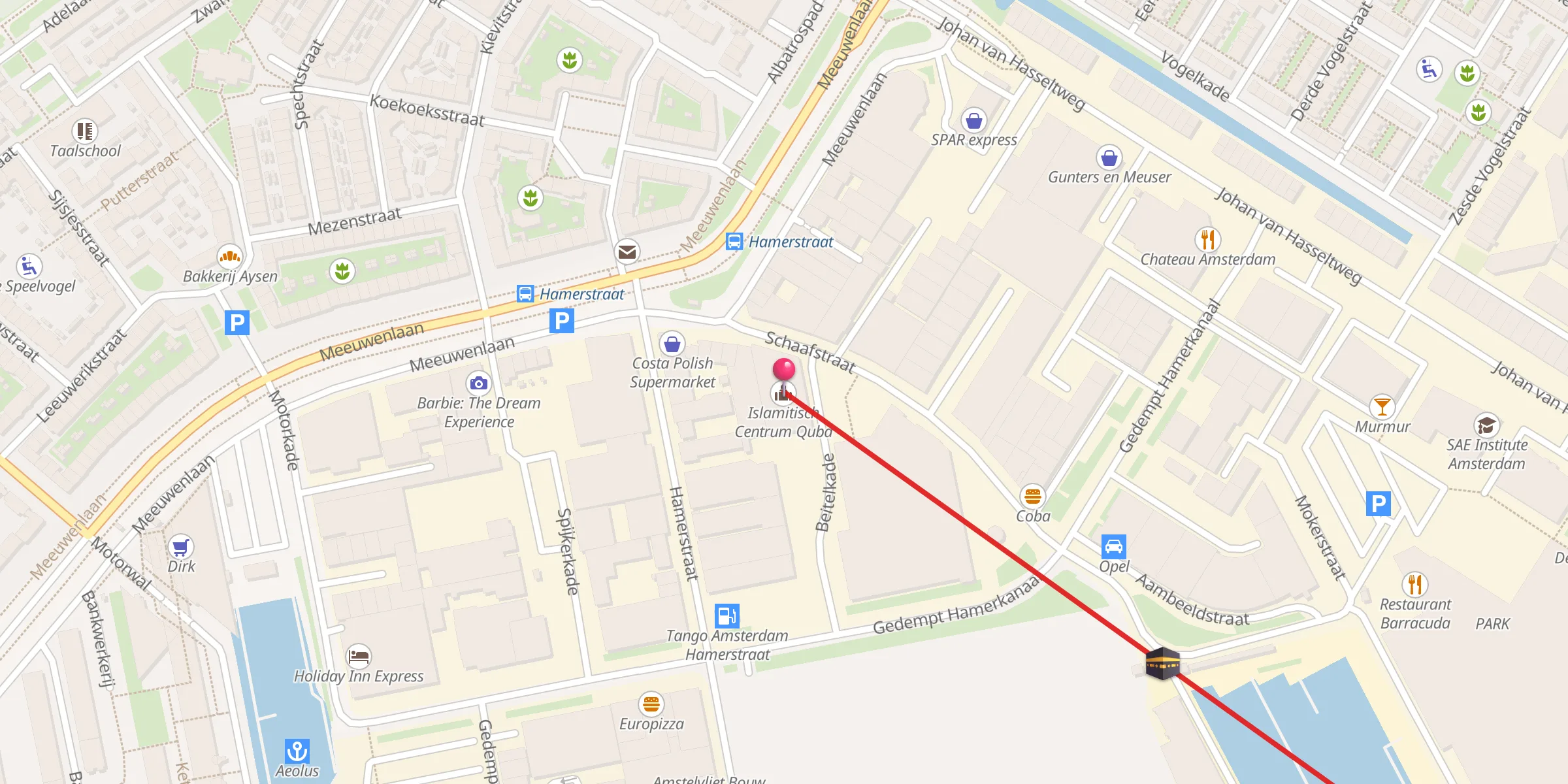 Carte de localisation : Islamitisch Centrum Quba
