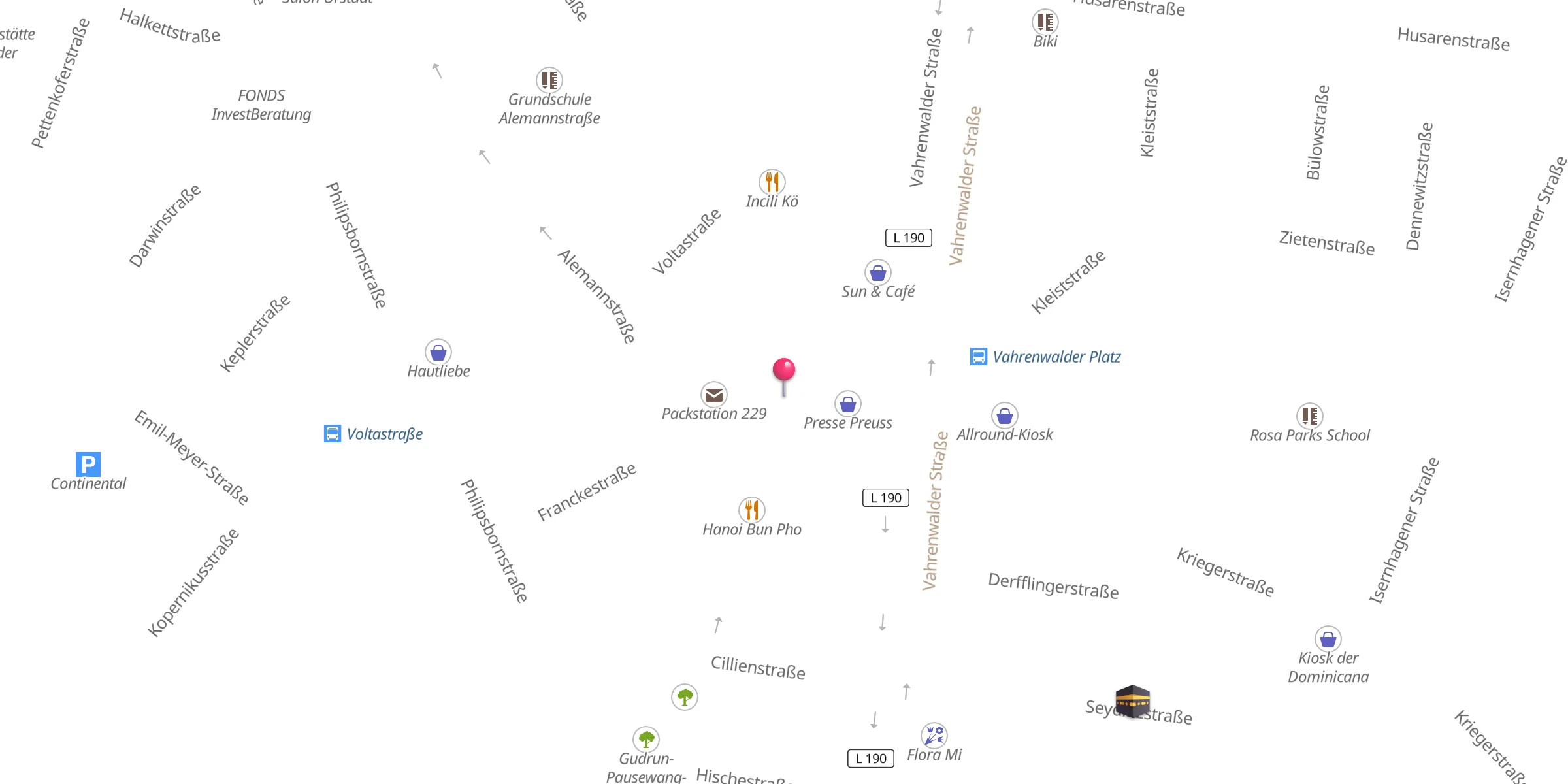 Carte de localisation : Mohammad Al-Amien Moschee