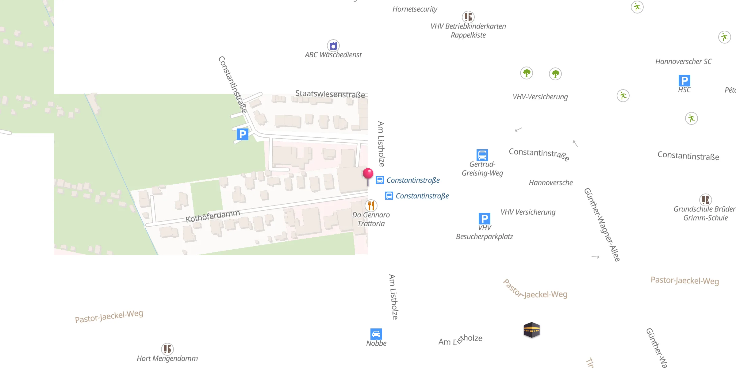 Carte de localisation : Al-Ummah-Moschee