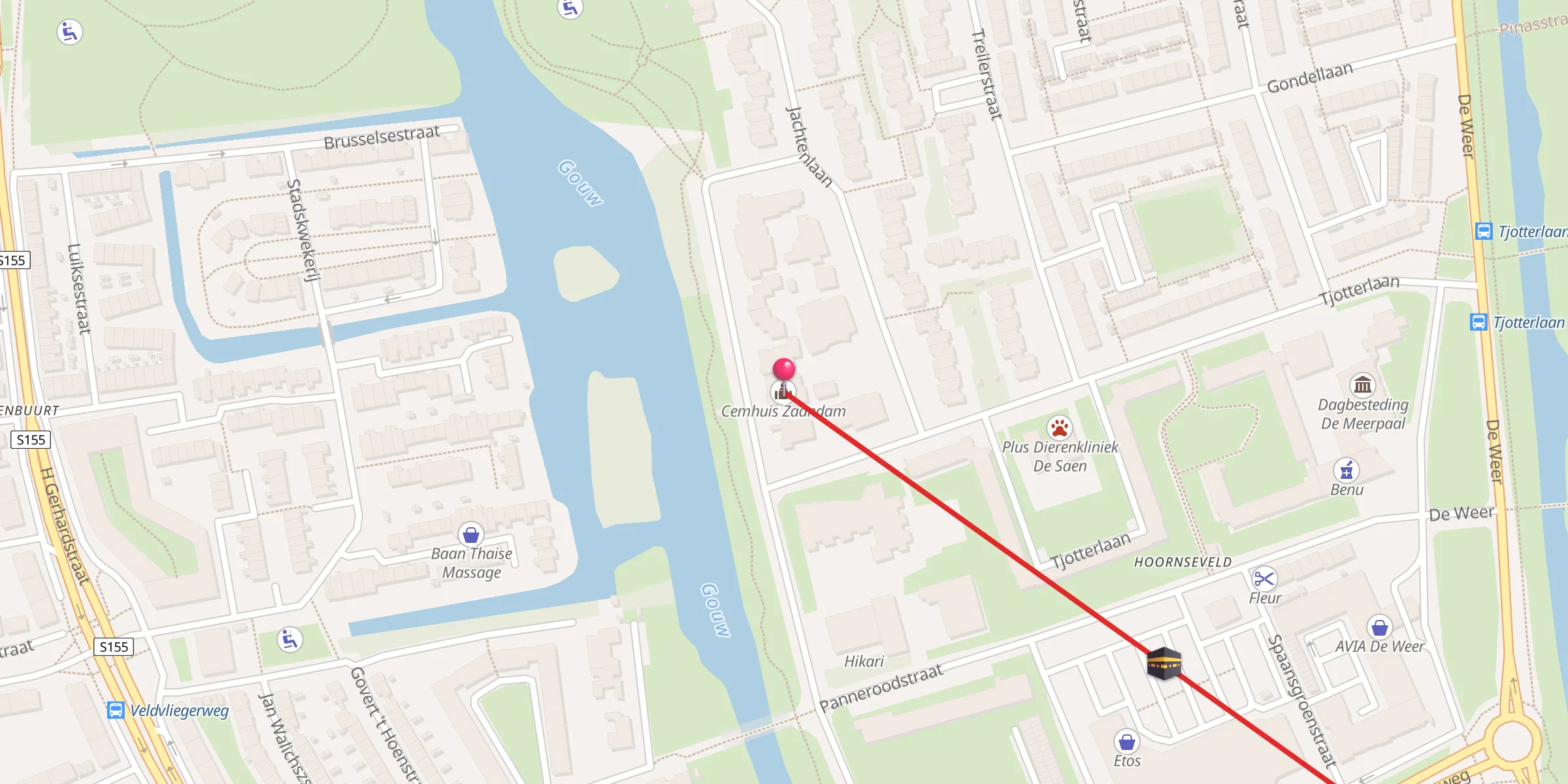 Carte de localisation : Cemhuis Zaandam