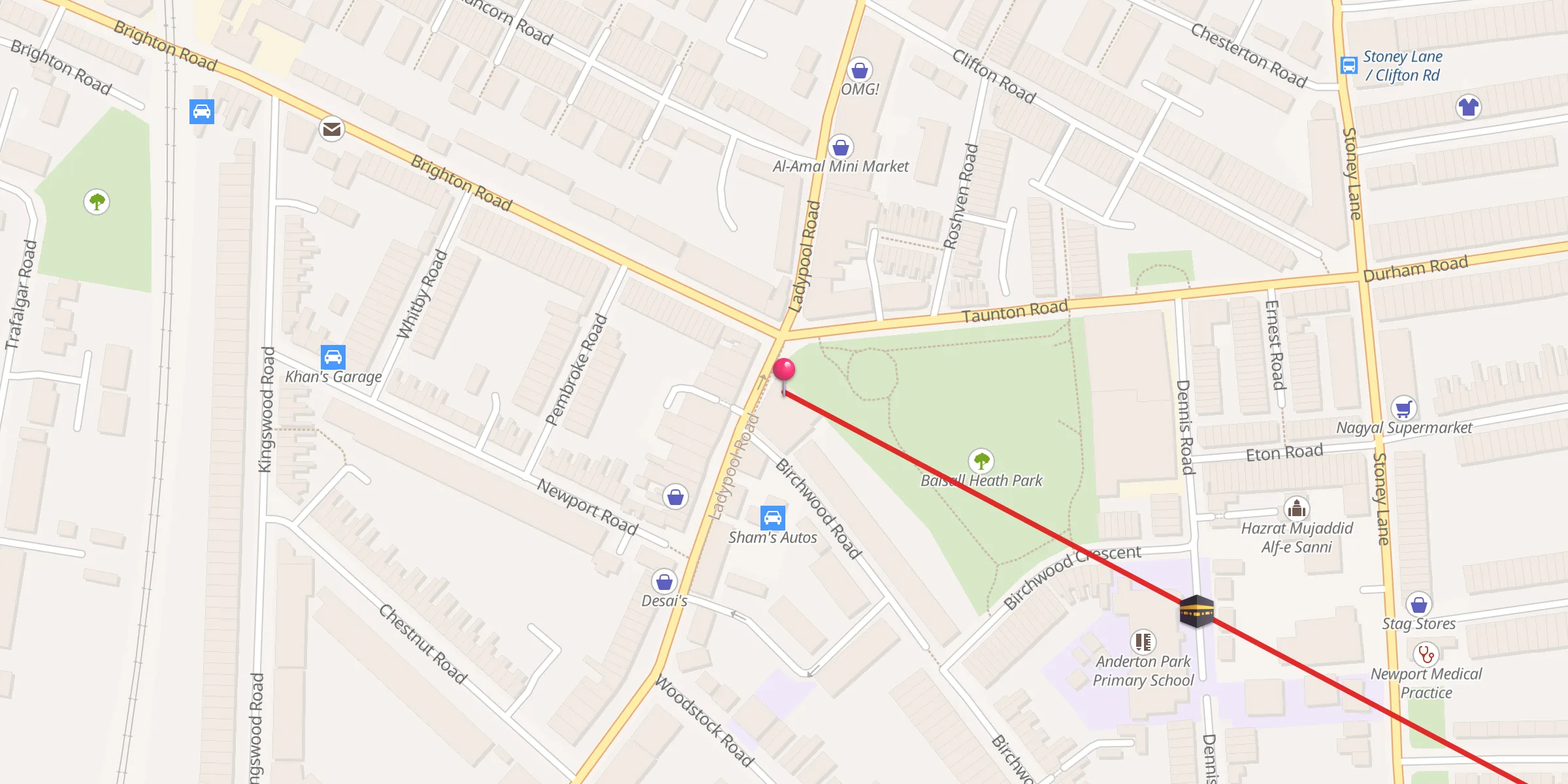 Carte de localisation : Fountain of Knowledge Islamic Centre