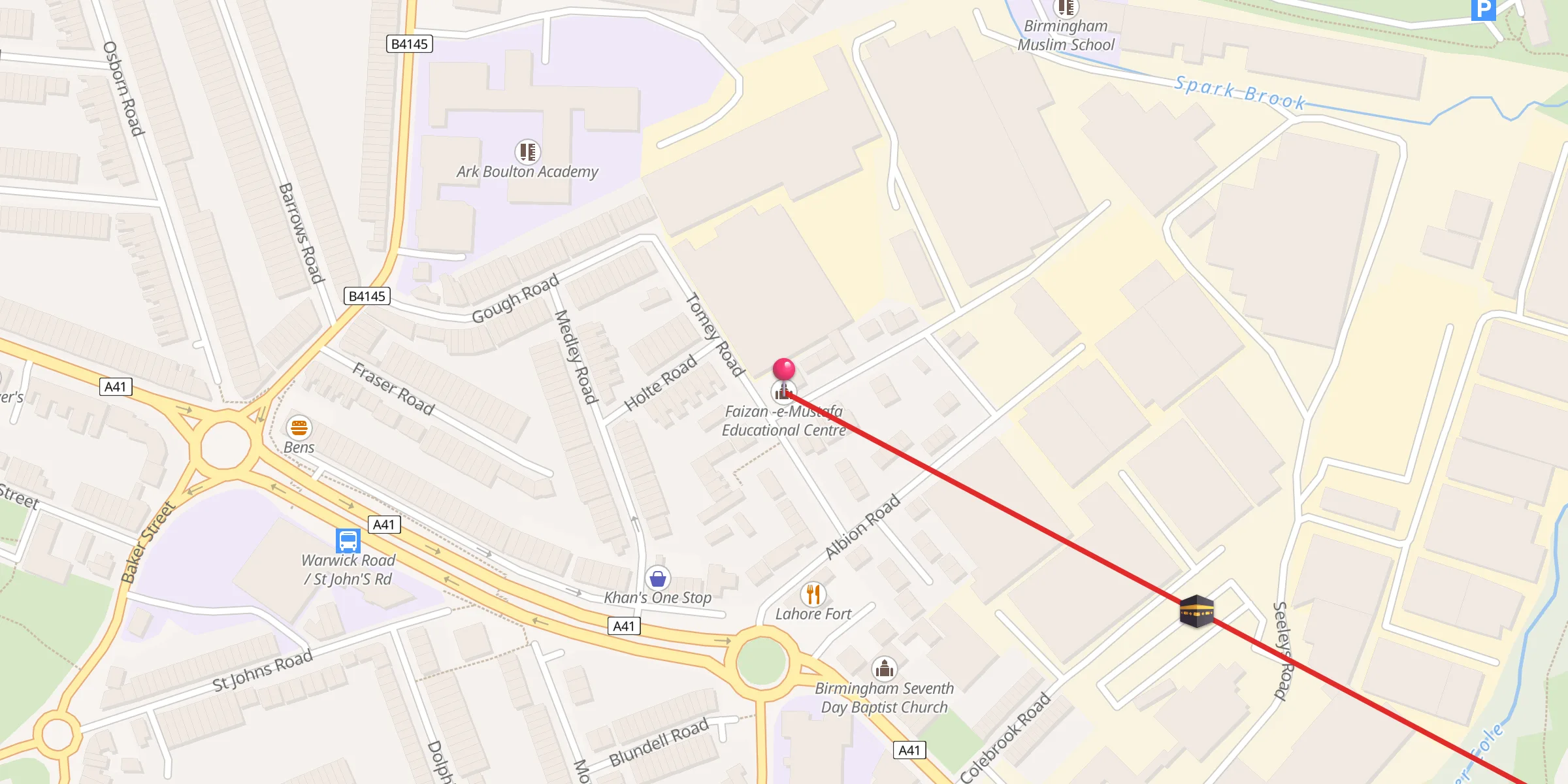 Carte de localisation : Faizan -e-Mustafa Educational Centre
