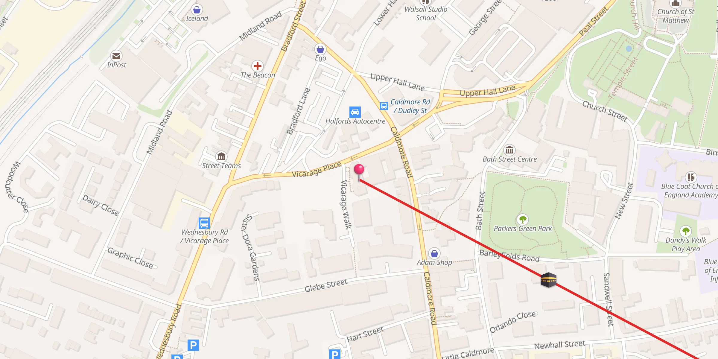 Carte de localisation : Baitul Muqeet Mosque