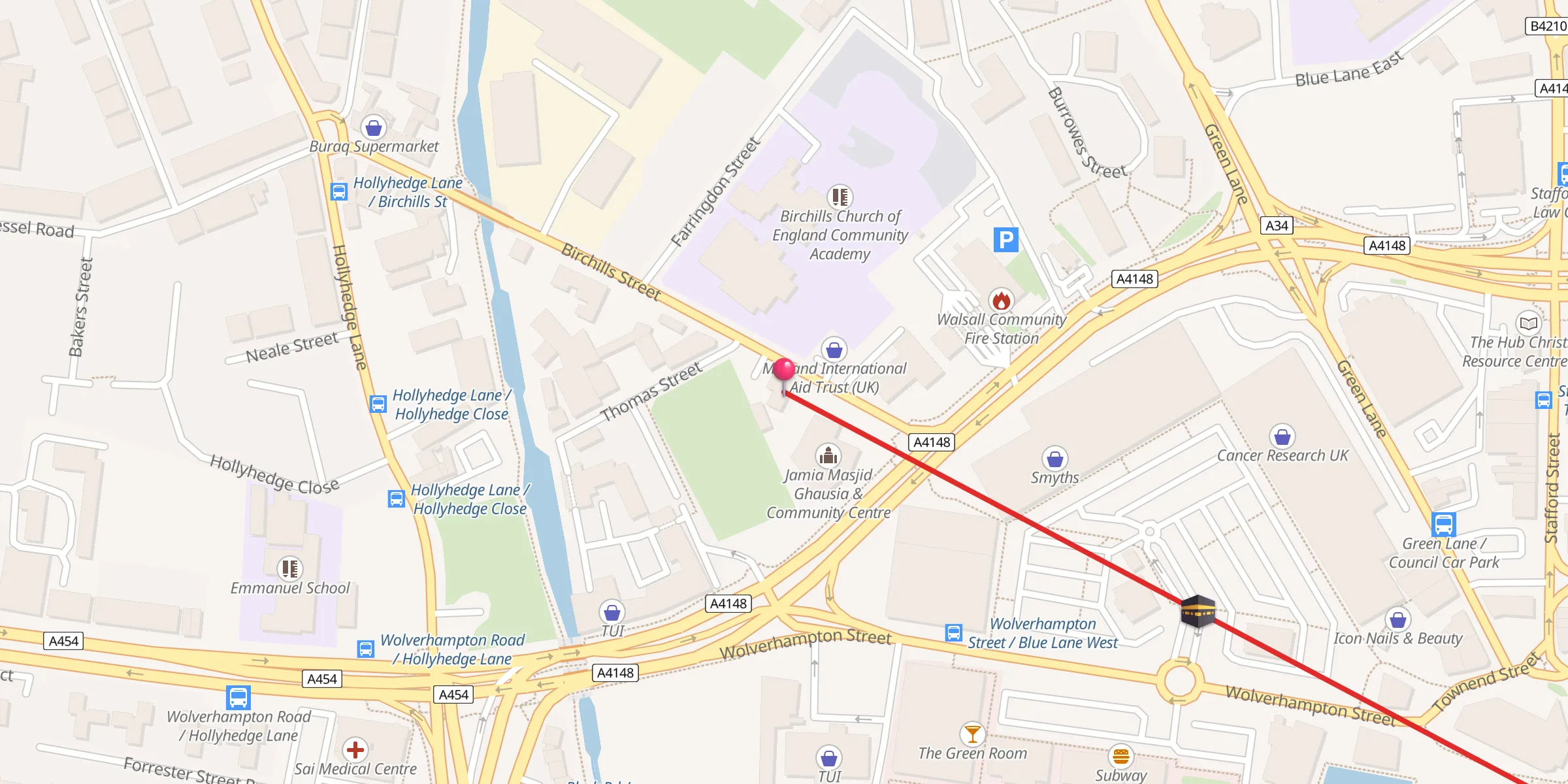 Carte de localisation : Syeda Fatima Zahra Centre
