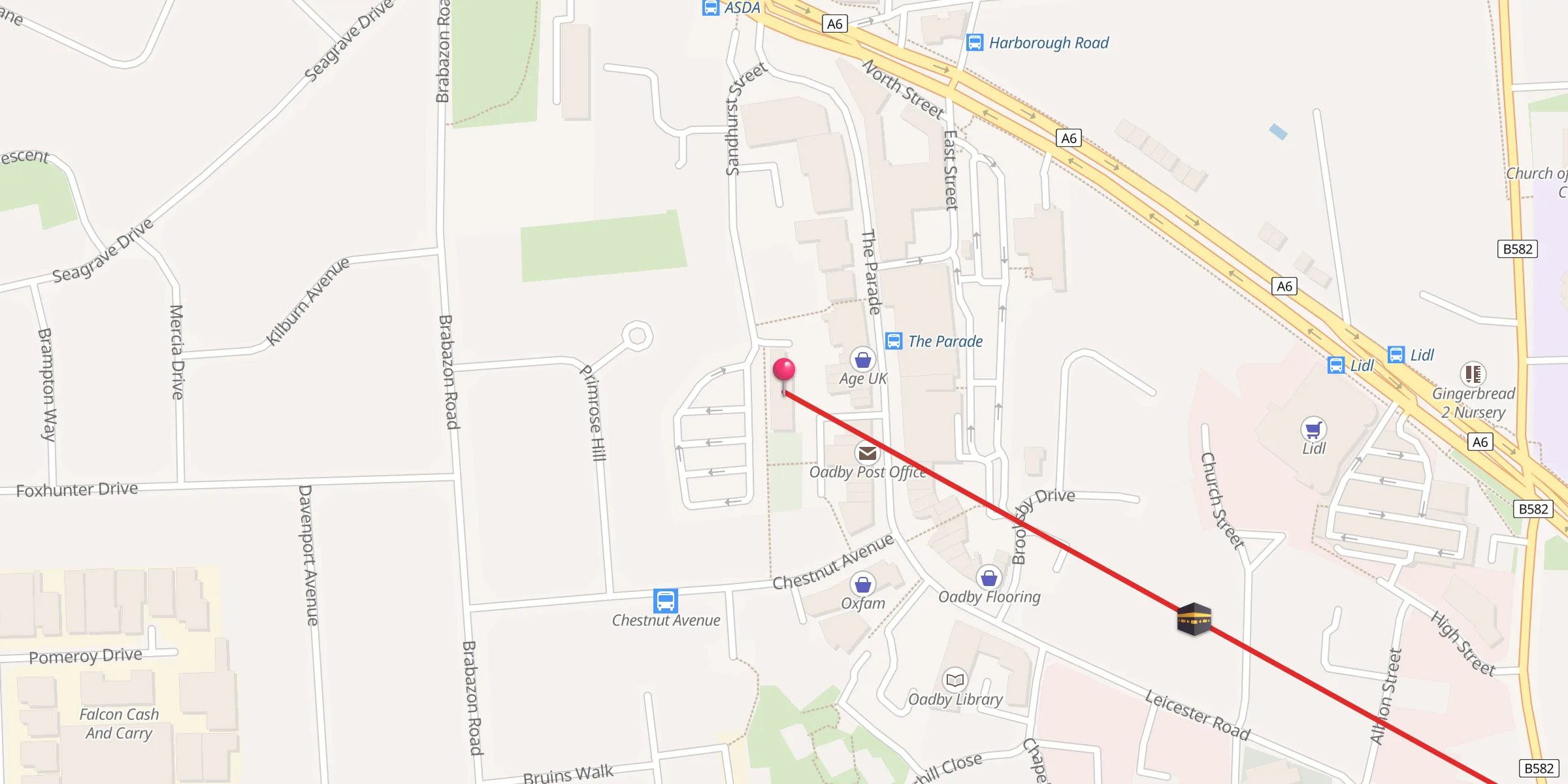 Carte de localisation : Masjid al Ameen