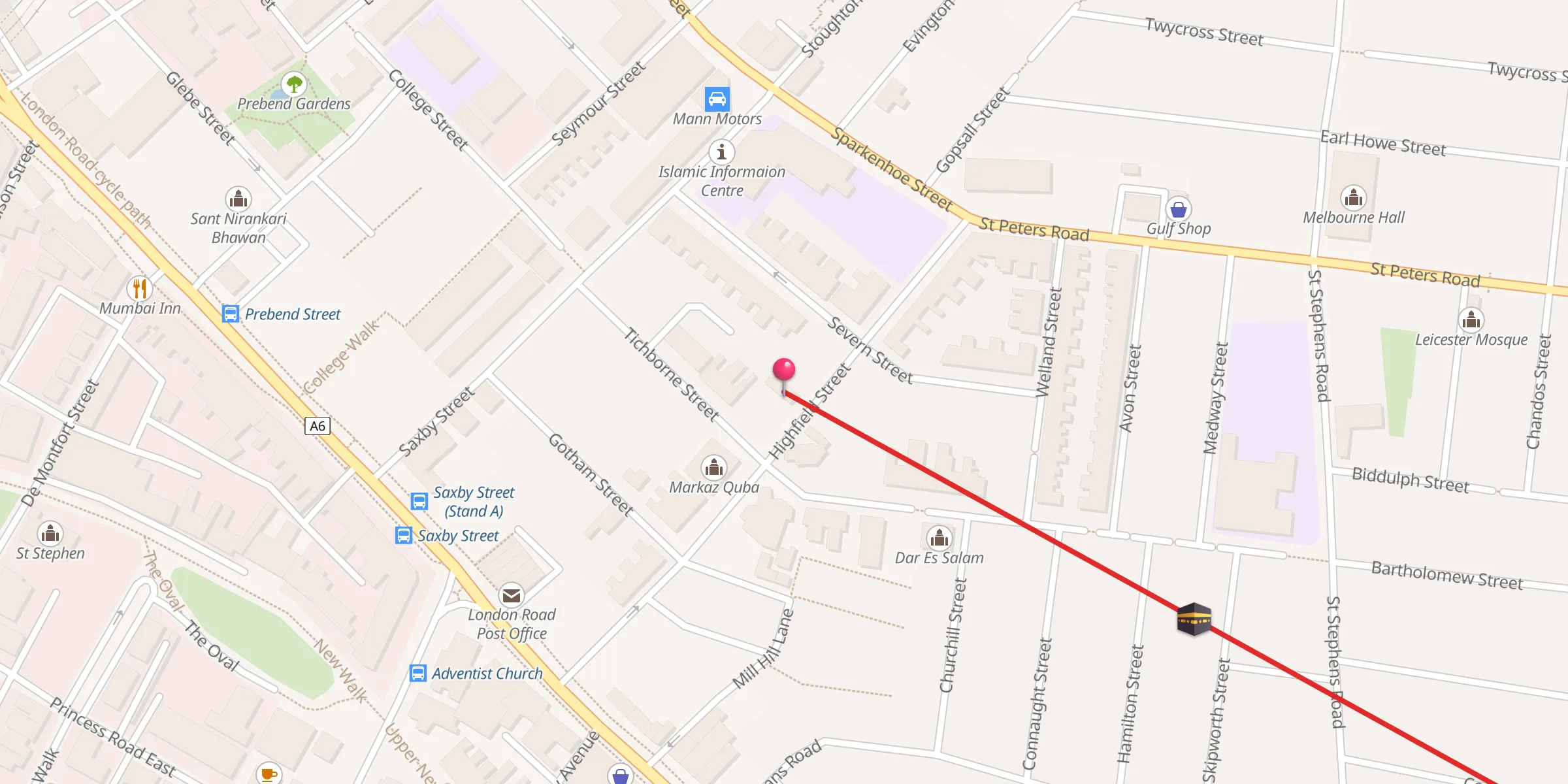 Carte de localisation : Jamia Sufiya