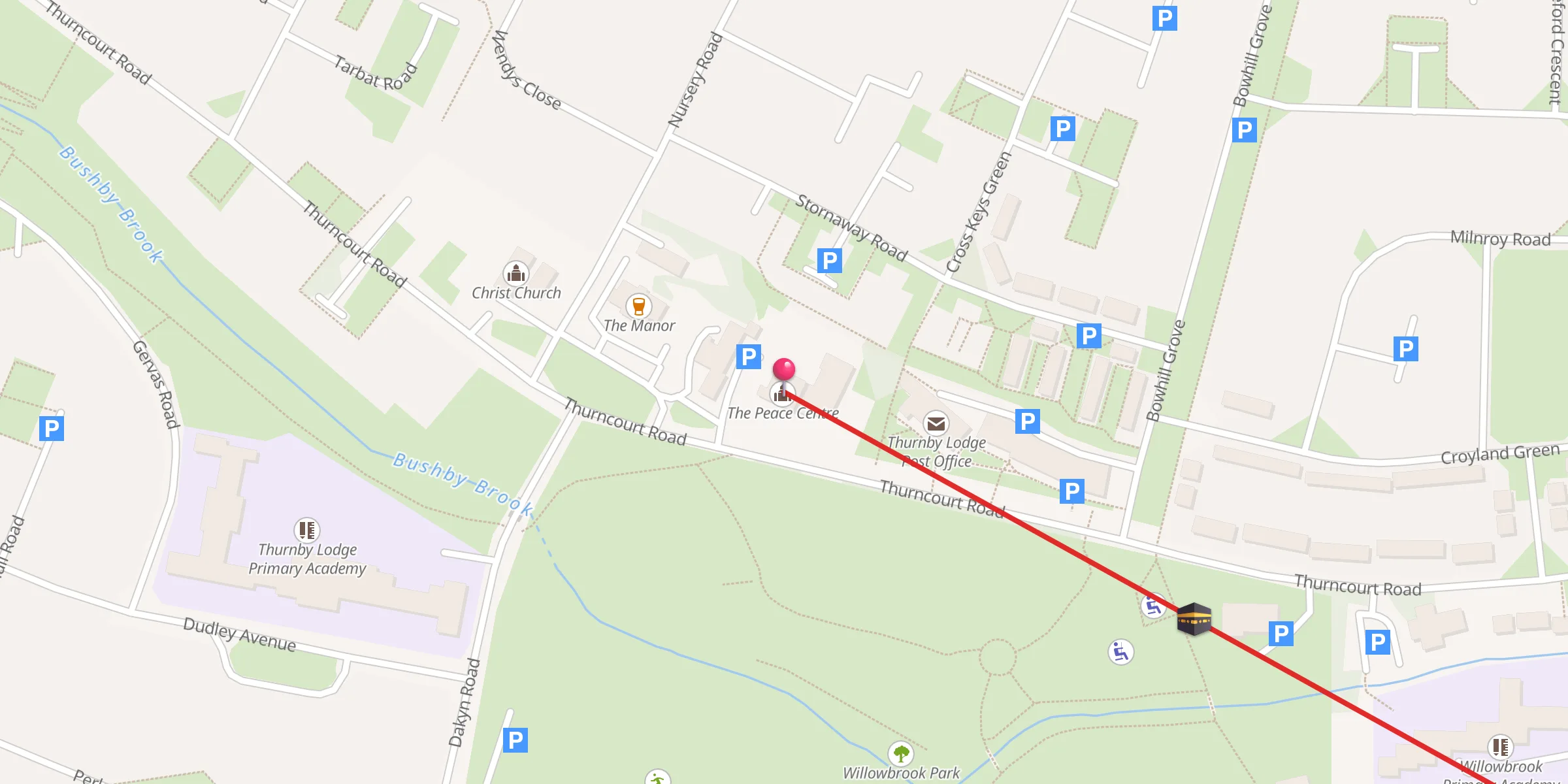 Carte de localisation : The Peace Centre