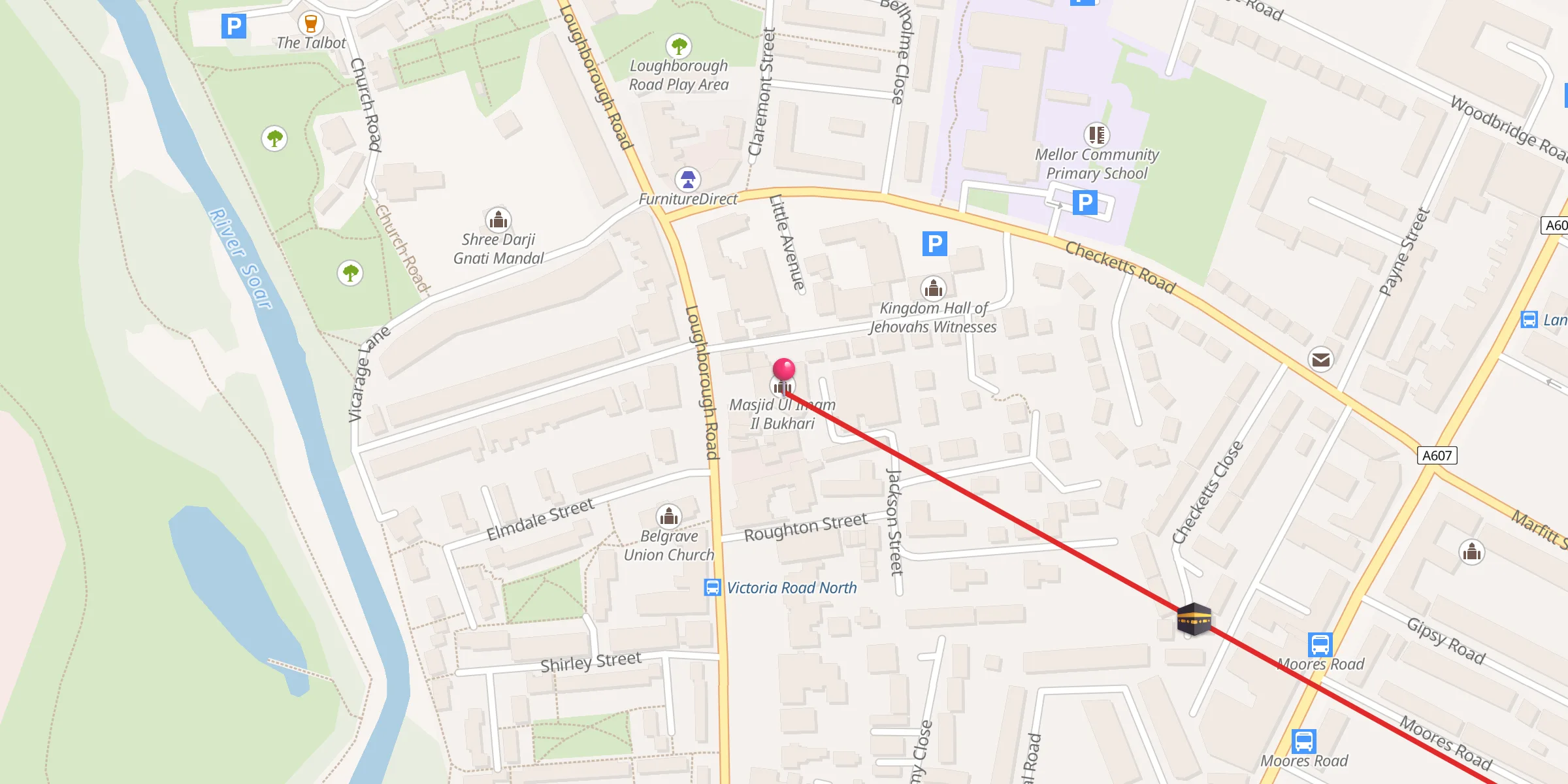Carte de localisation : Masjid Ul Imam Il Bukhari