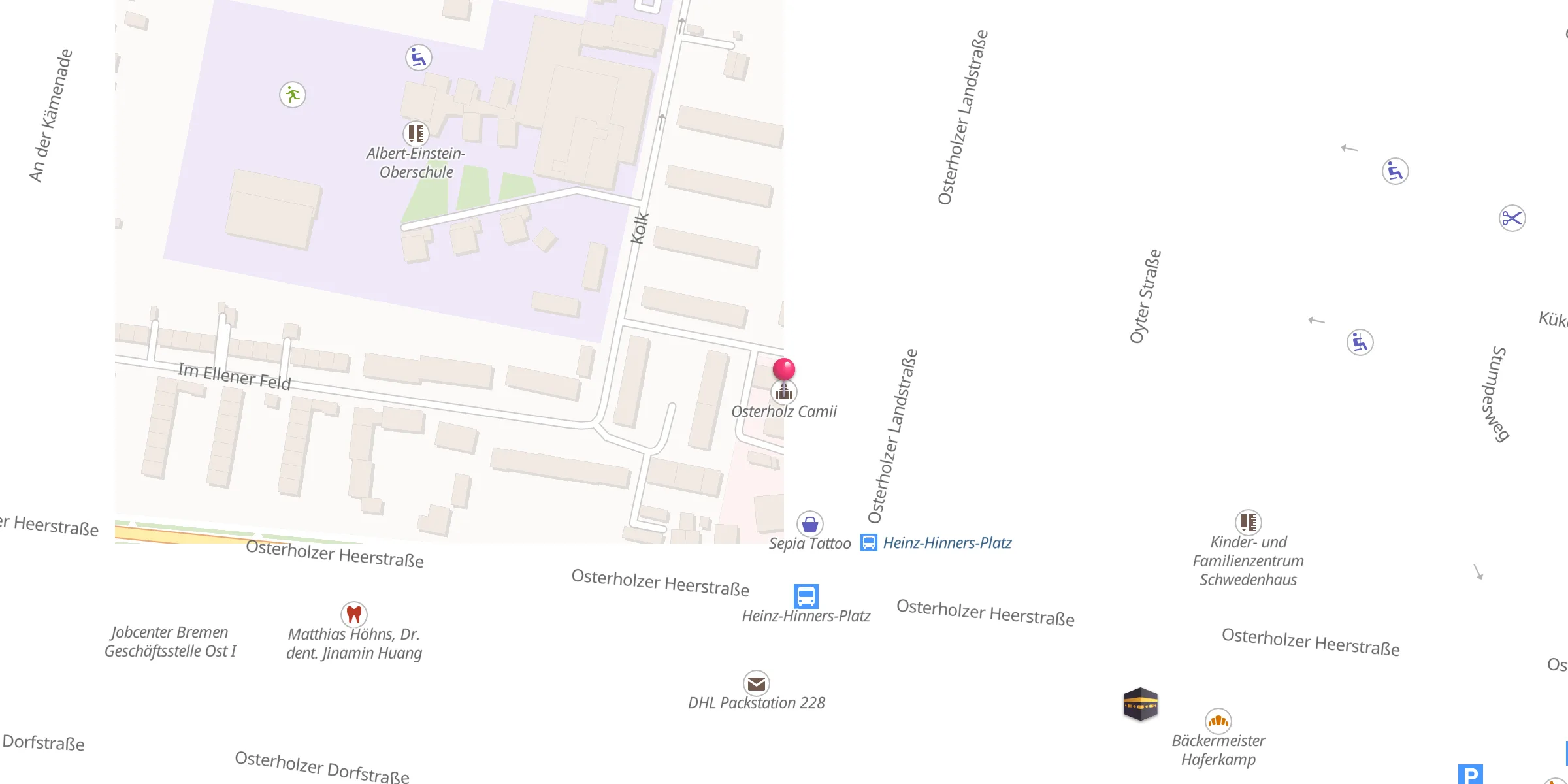 Carte de localisation : Osterholz Camii