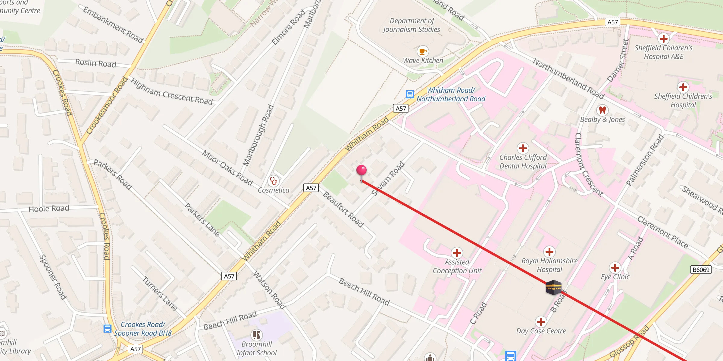 Carte de localisation : Muslim Welfare House