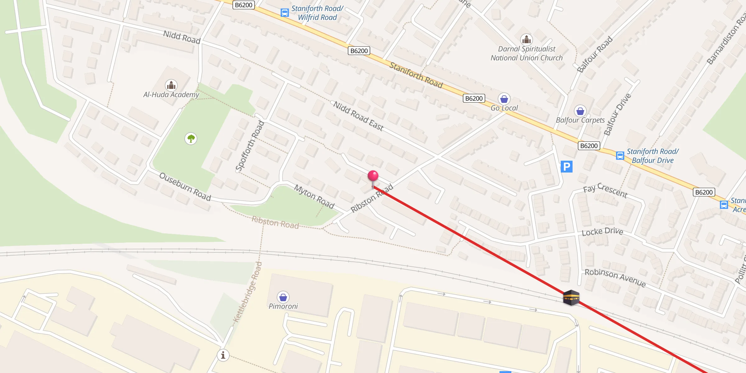 Carte de localisation : Jamia Mosque Gulzar-e-Habib