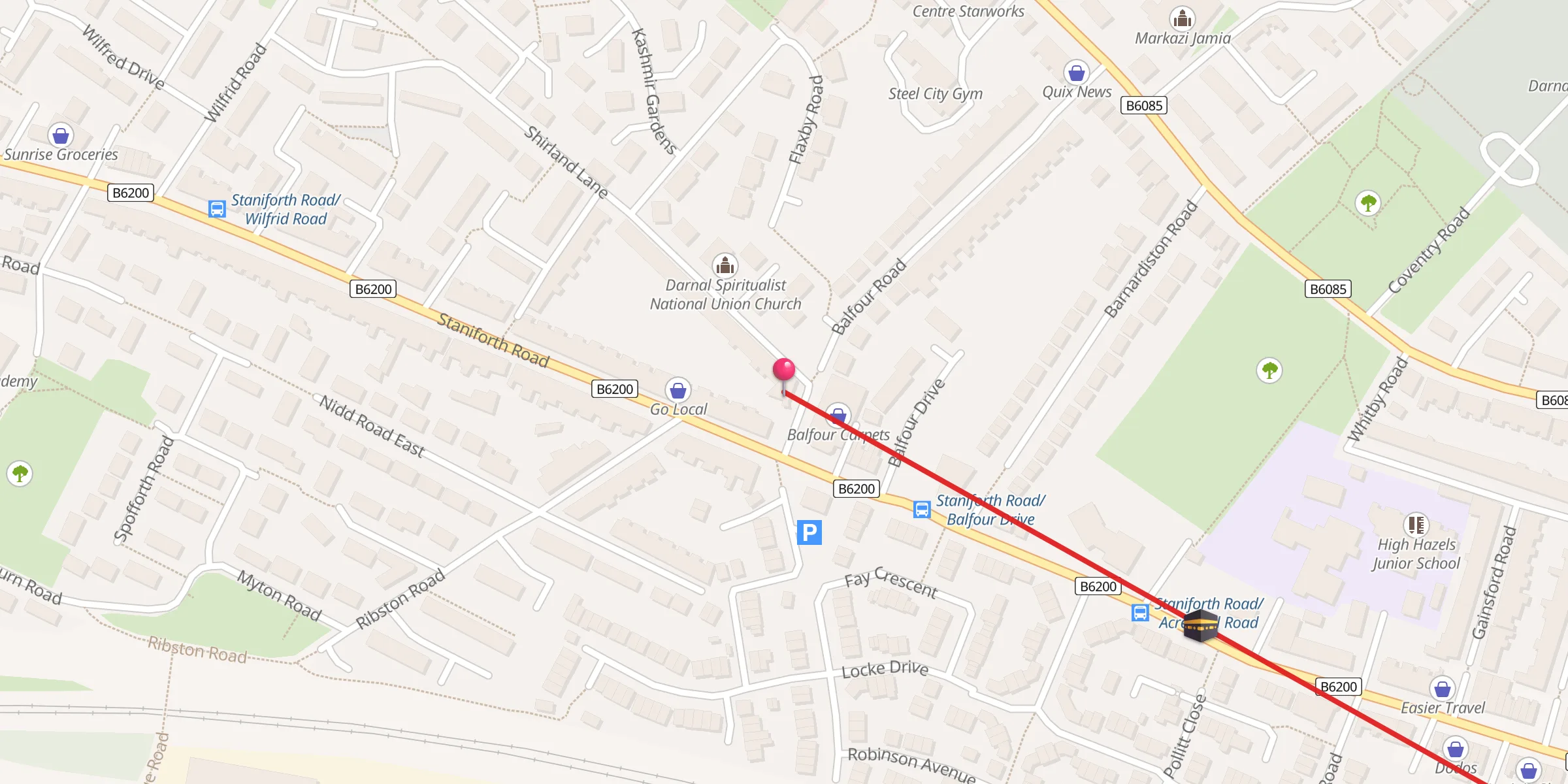 Carte de localisation : Al-Shafeey Centre