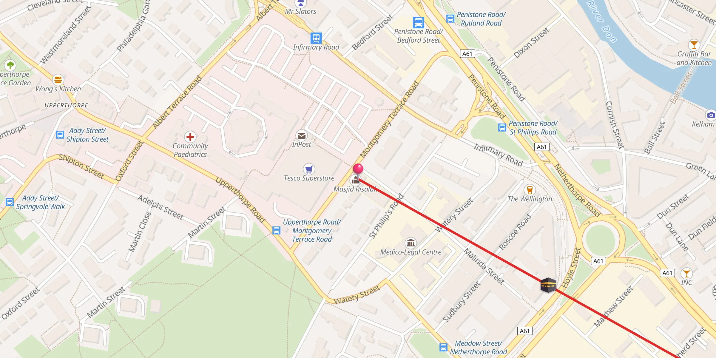 Carte de localisation : Masjid Risalah