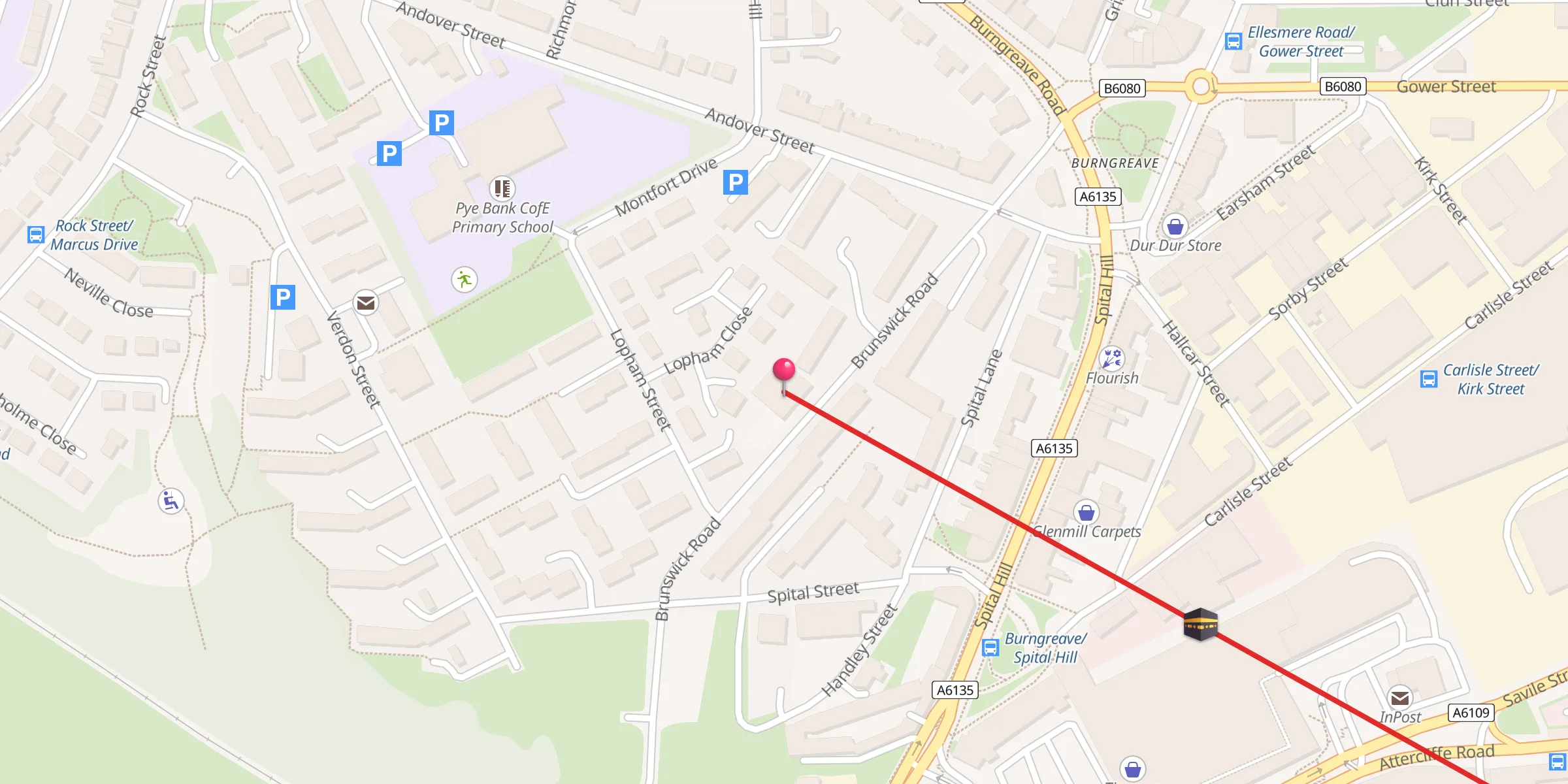 Carte de localisation : Fatima Community Centre