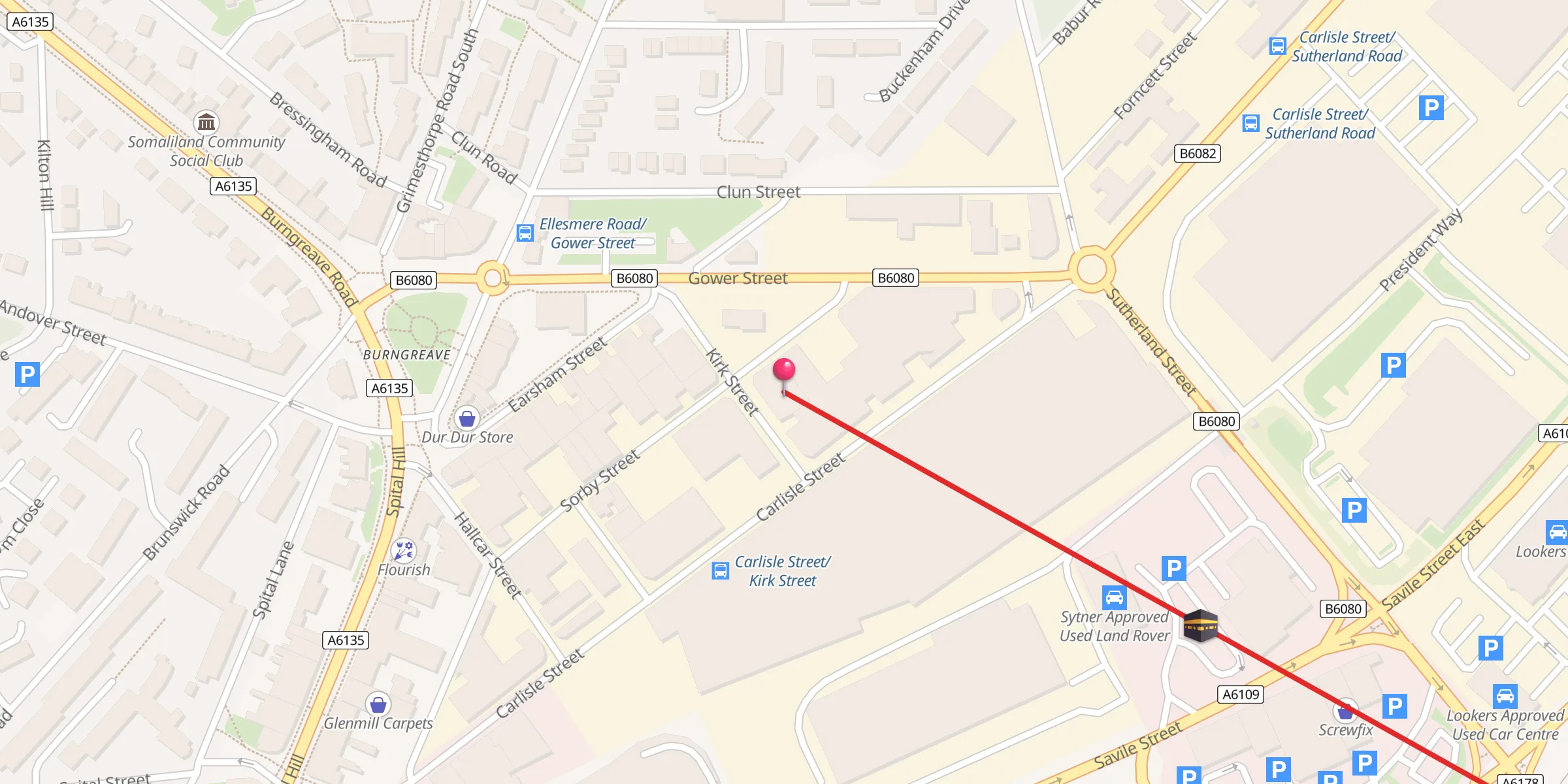 Carte de localisation : Masjid Sunnah