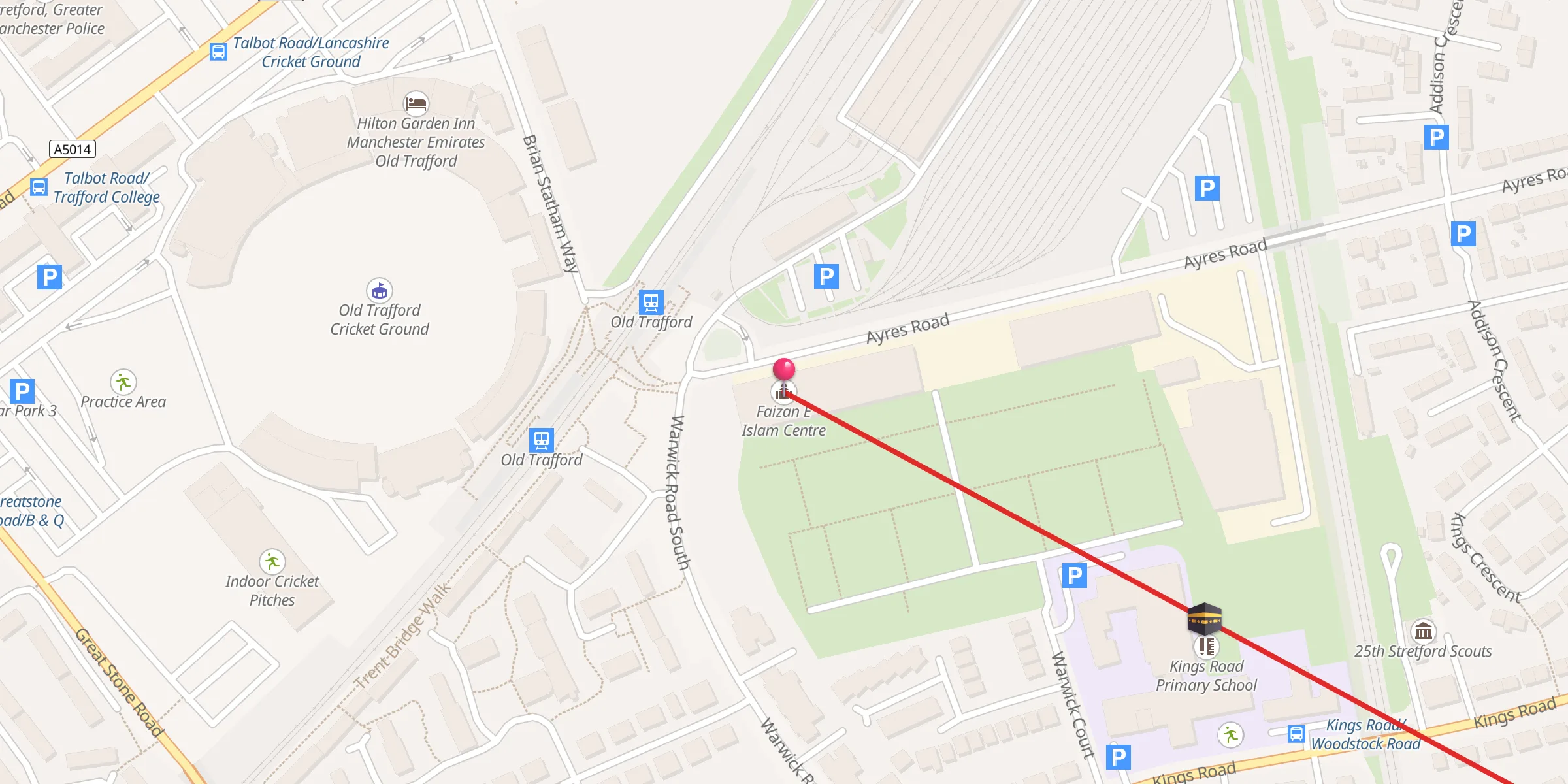 Carte de localisation : Faizan E Islam Centre