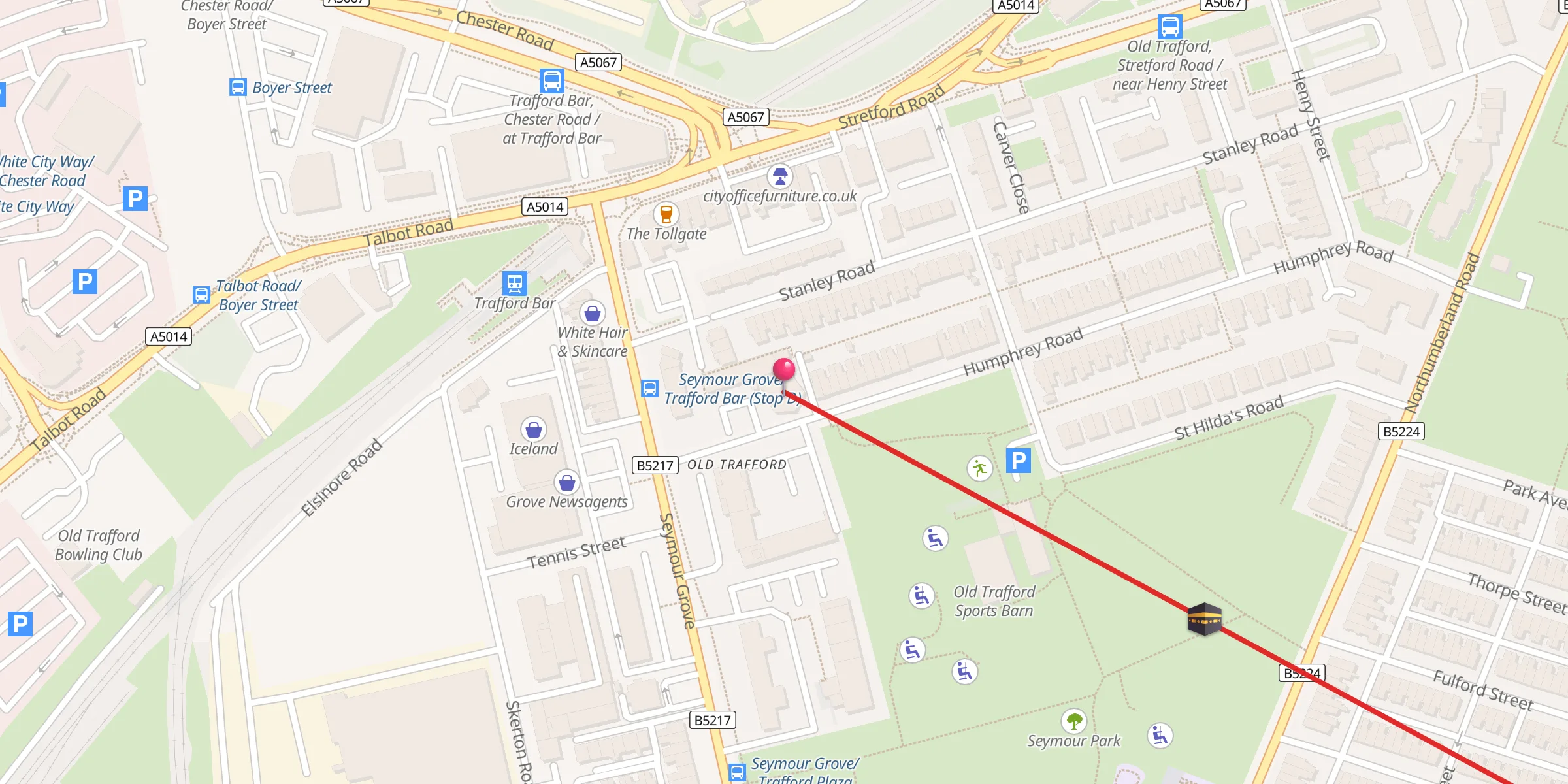 Carte de localisation : Masjid-E-Hidayah