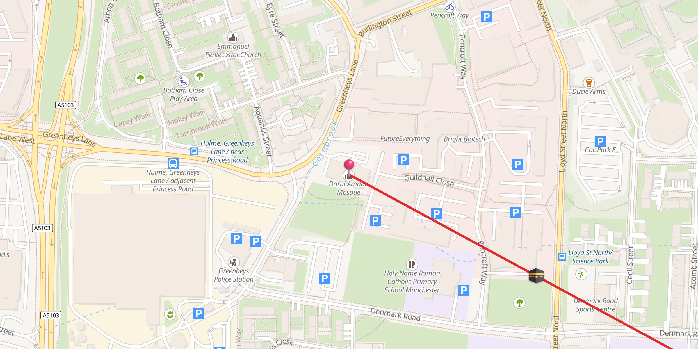 Carte de localisation : Darul Amaan Mosque