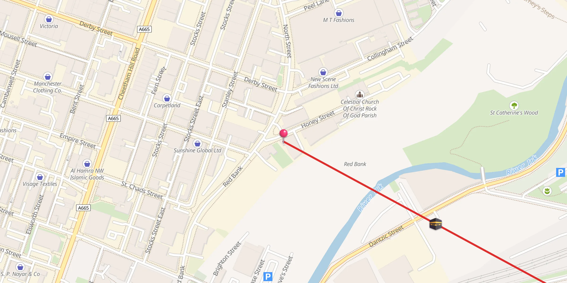 Carte de localisation : Al Murtaza Trust