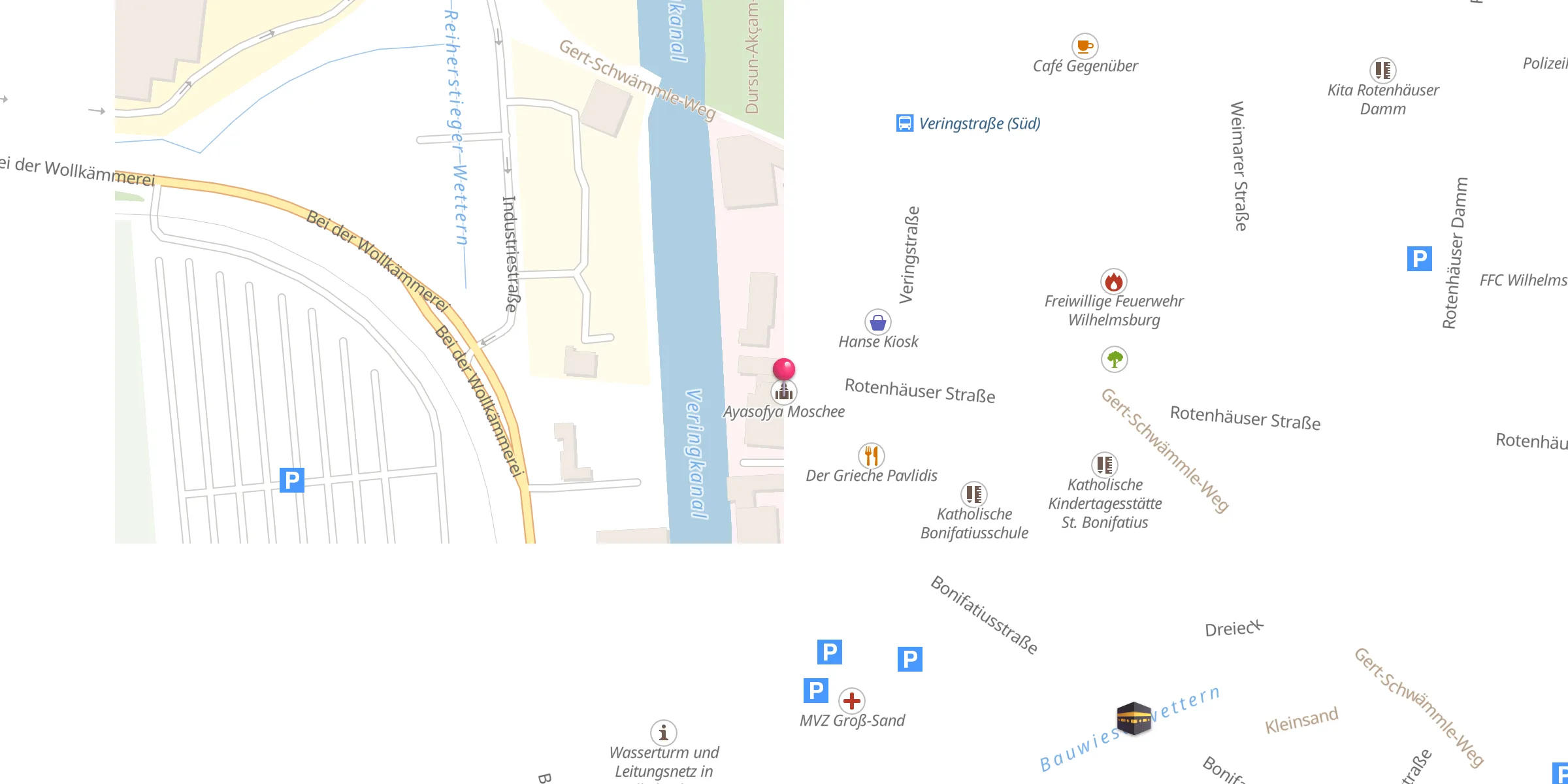 Carte de localisation : Ayasofya Moschee