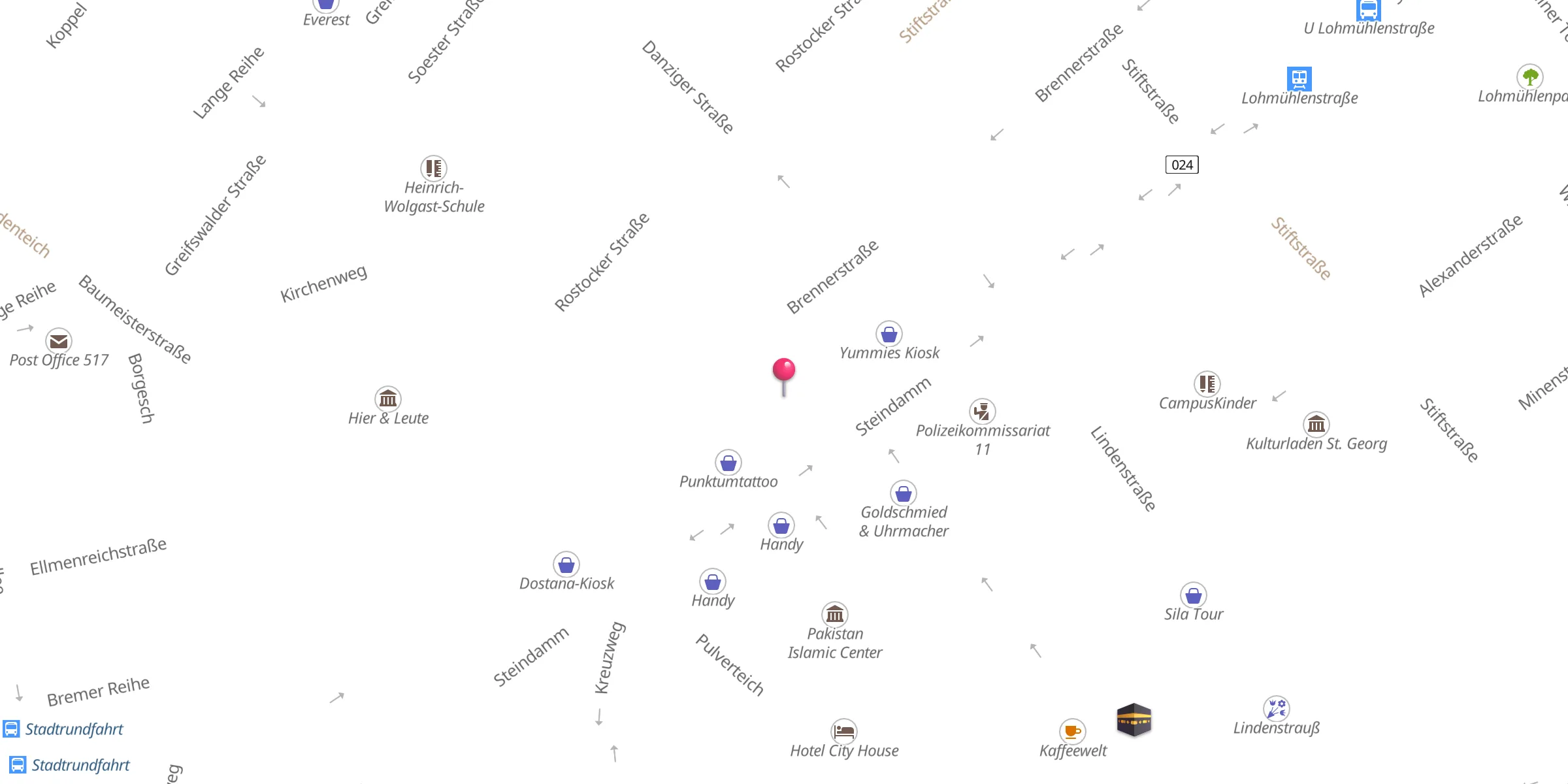 Carte de localisation : Vahdet Moschee