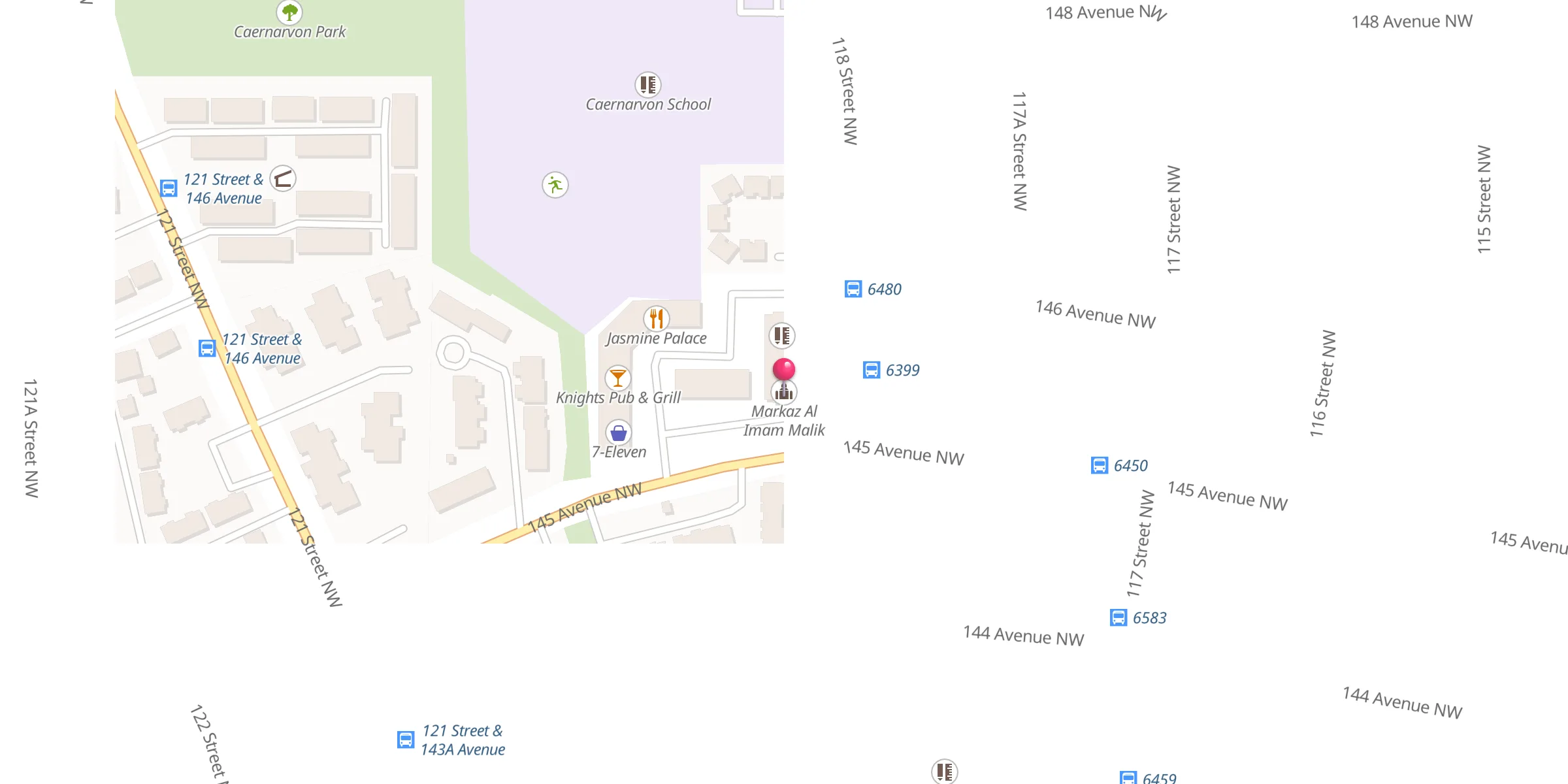 Carte de localisation : Markaz Al Imam Malik