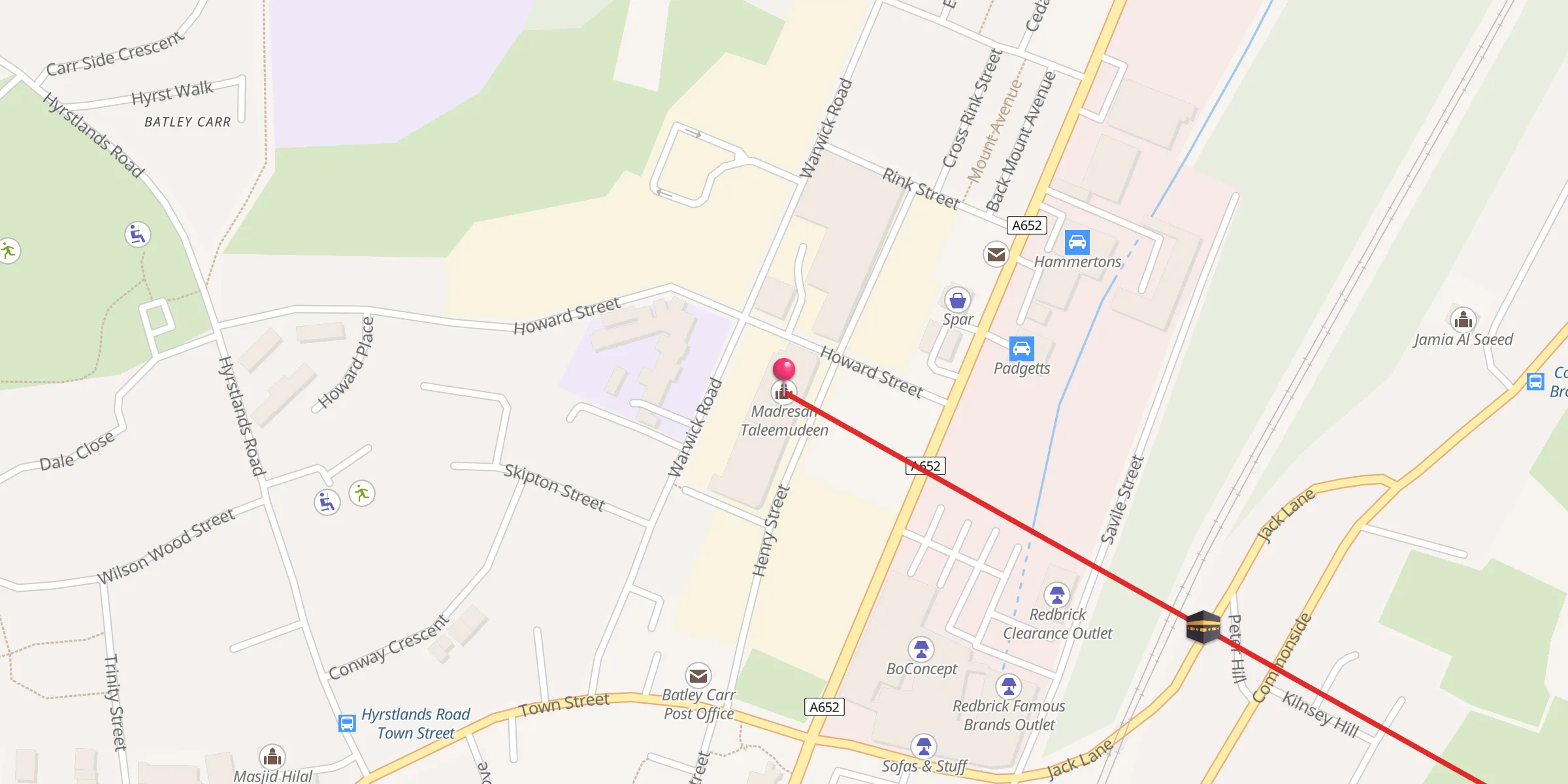 Carte de localisation : Madresah Taleemudeen