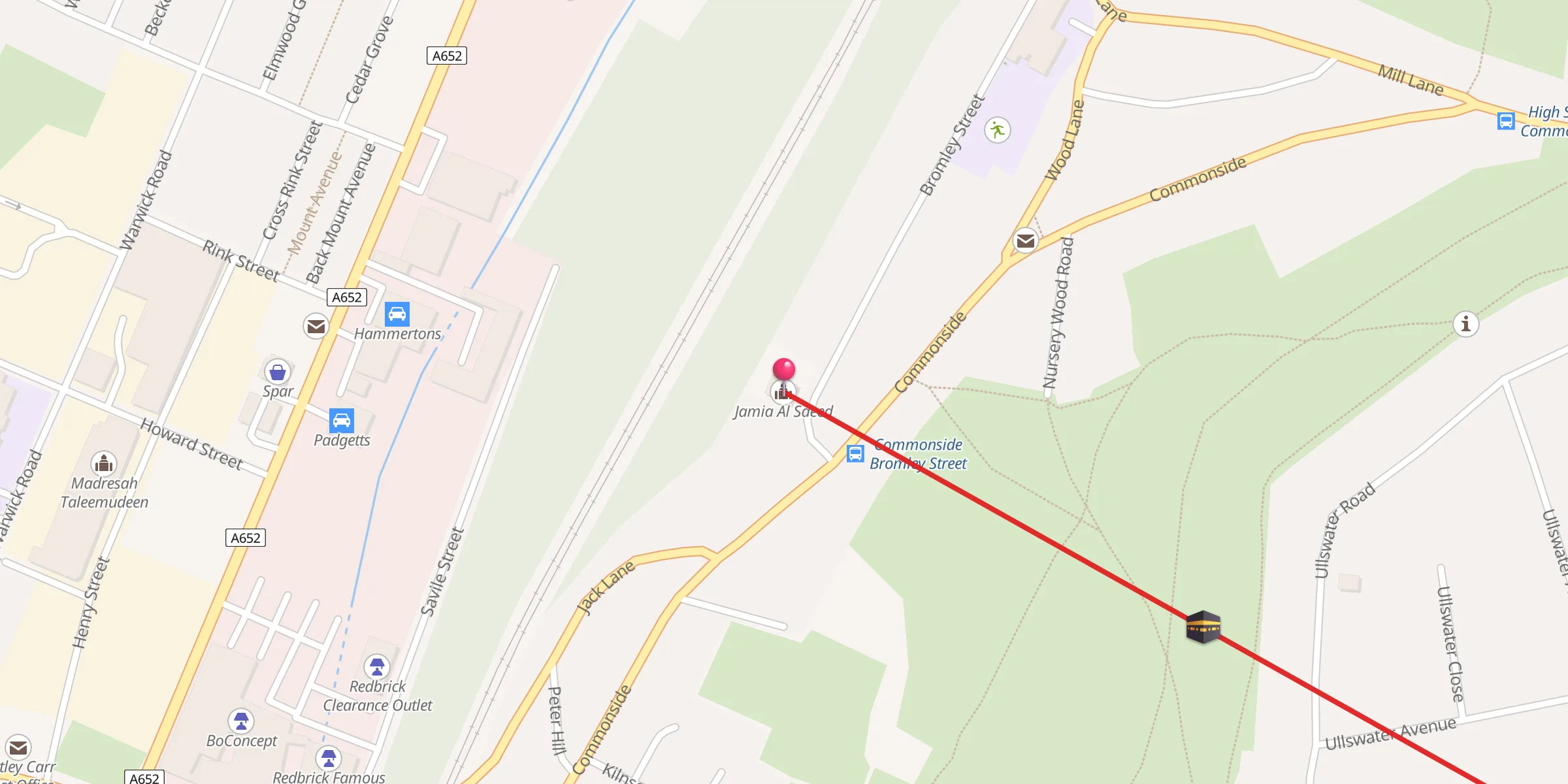 Carte de localisation : Jamia Al Saeed