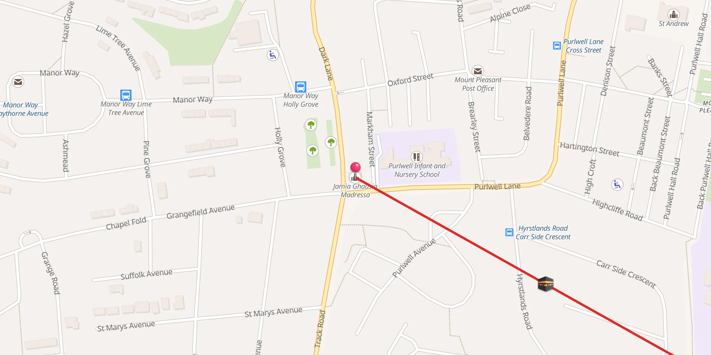 Carte de localisation : Jamia Ghausia Madressa