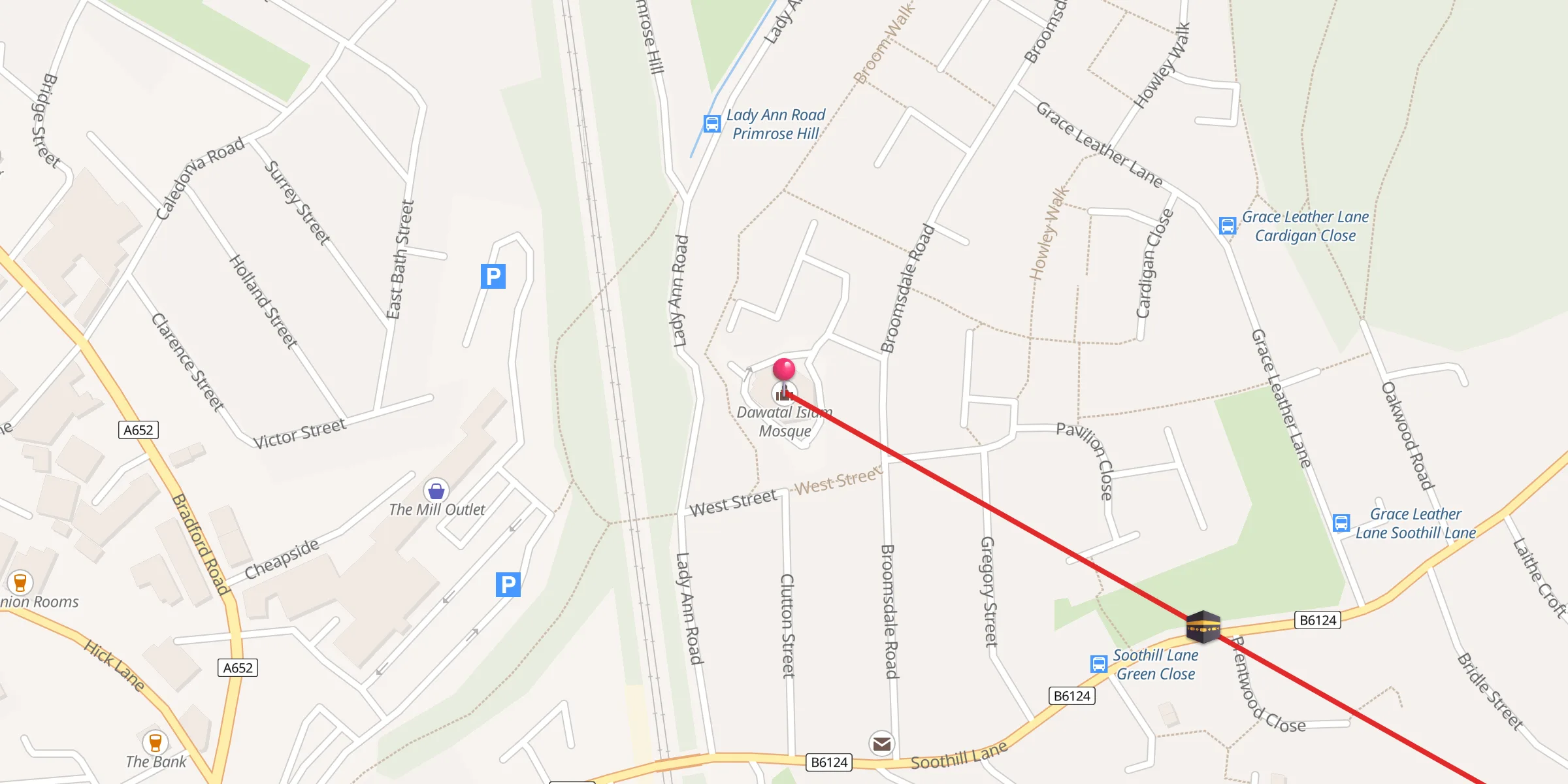 Carte de localisation : Dawatal Islam Mosque