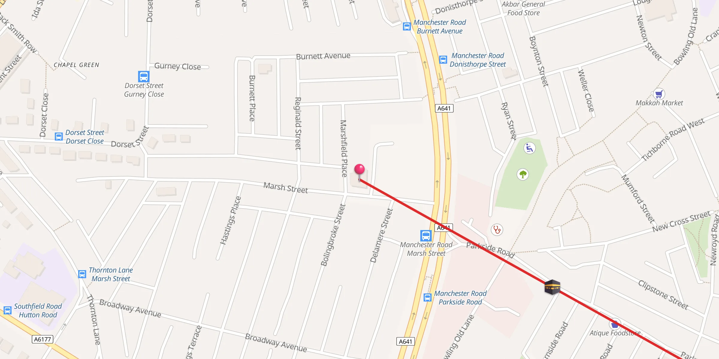 Carte de localisation : Al-Hira Islamic Markaz