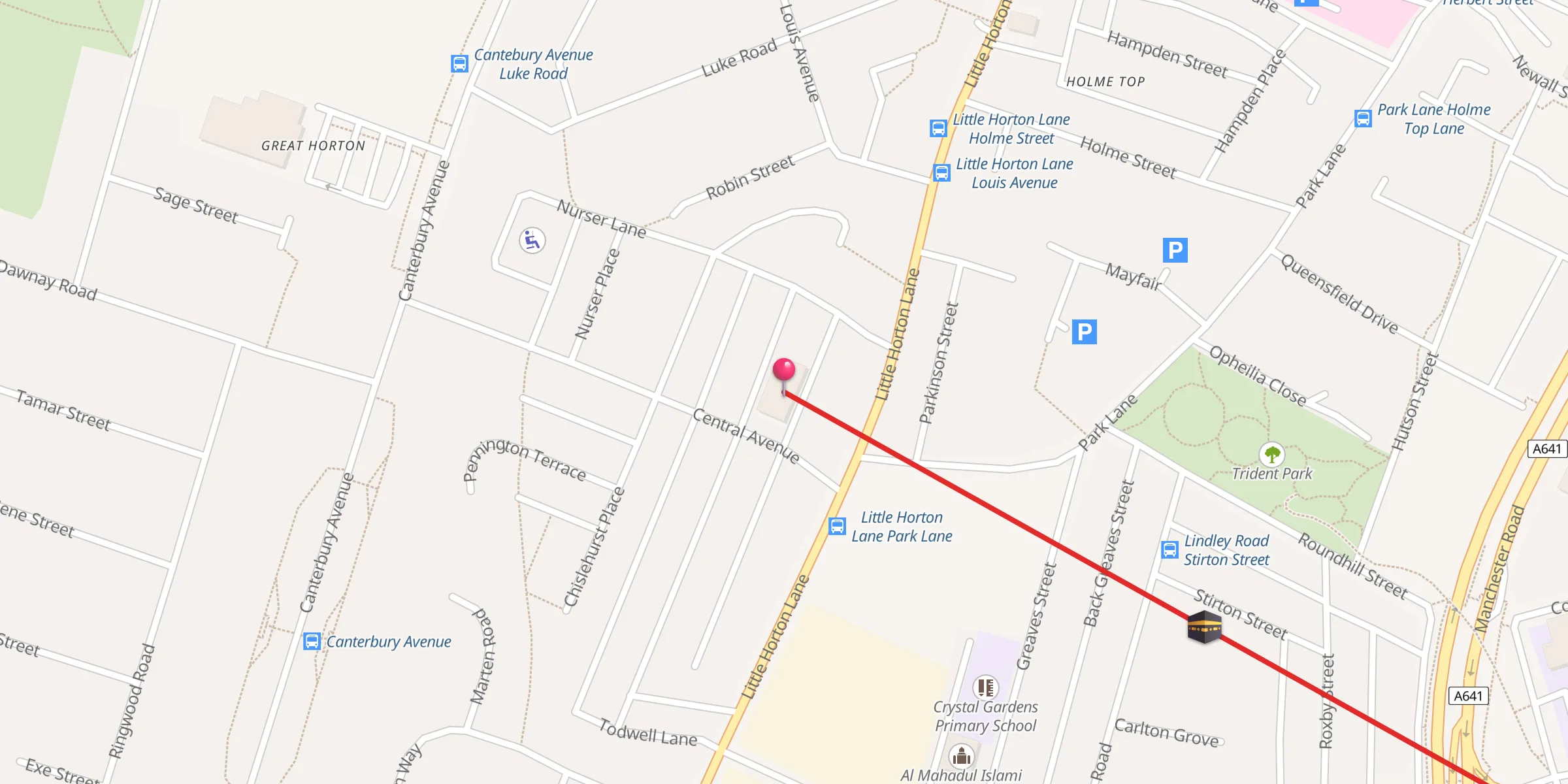 Carte de localisation : Al-Mustaqeem Centre