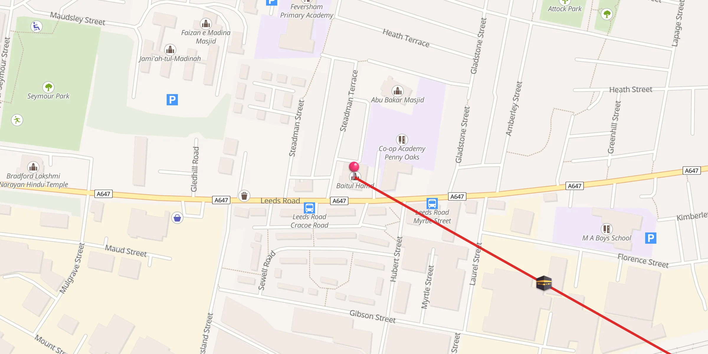 Carte de localisation : Baitul Hamd