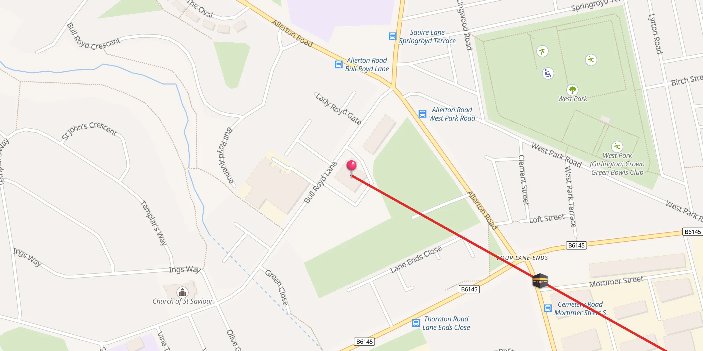 Carte de localisation : Al-Hikam Institute