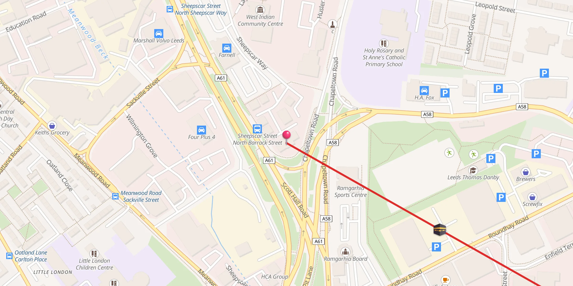 Carte de localisation : Al-Rahmah Faith Centre