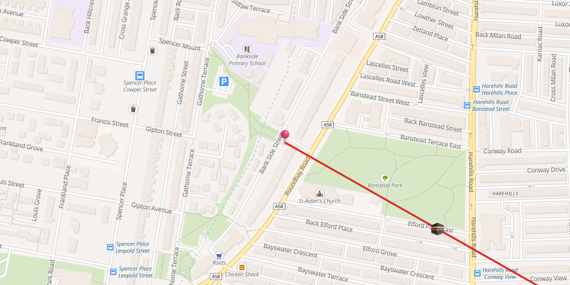 Carte de localisation : Al-Towbah Islamic Centre